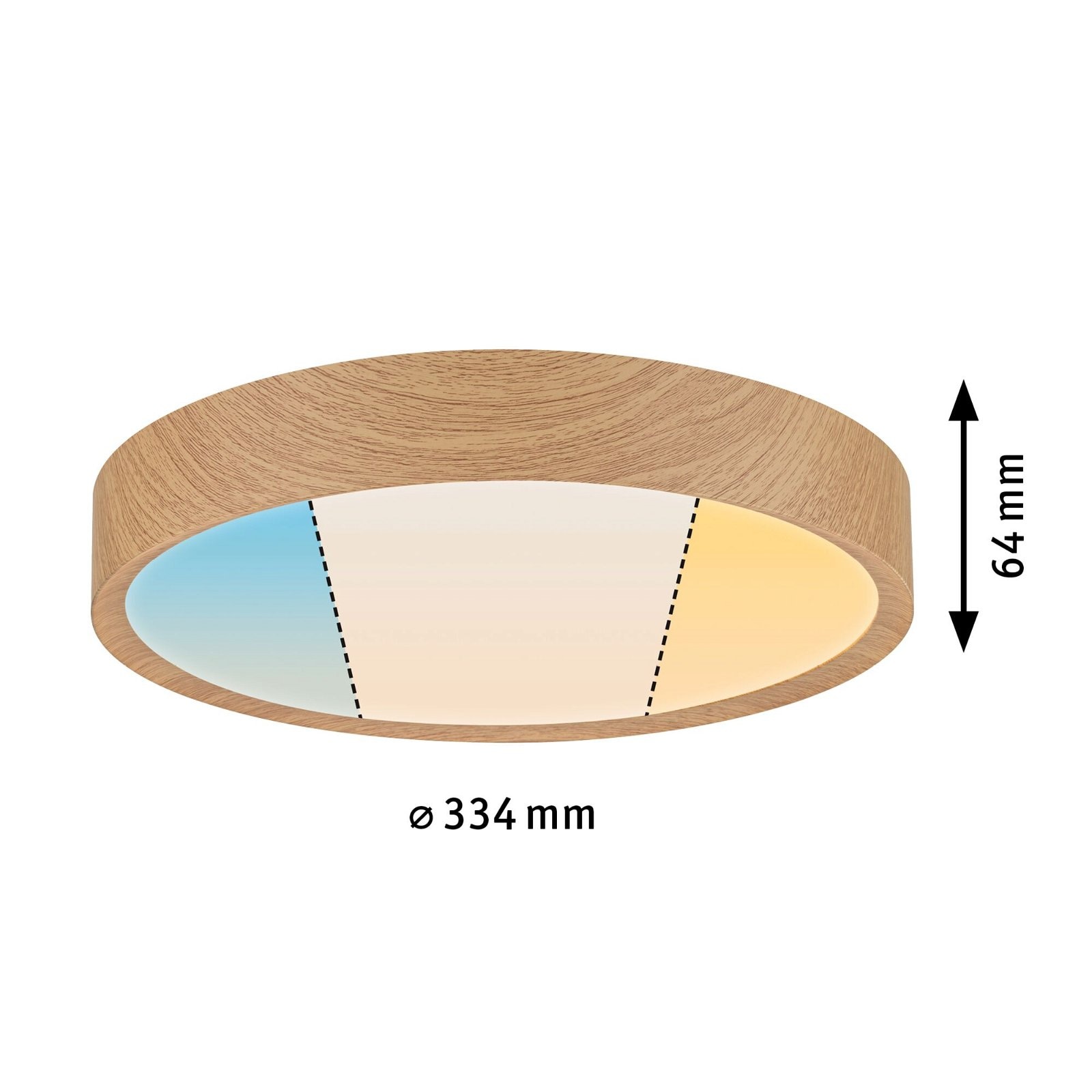 Paulmann LED Deckenleuchte »Selection Bathroom Tega IP44 24W 230V Kunststoff«, 1 flammig, WhiteSwitch