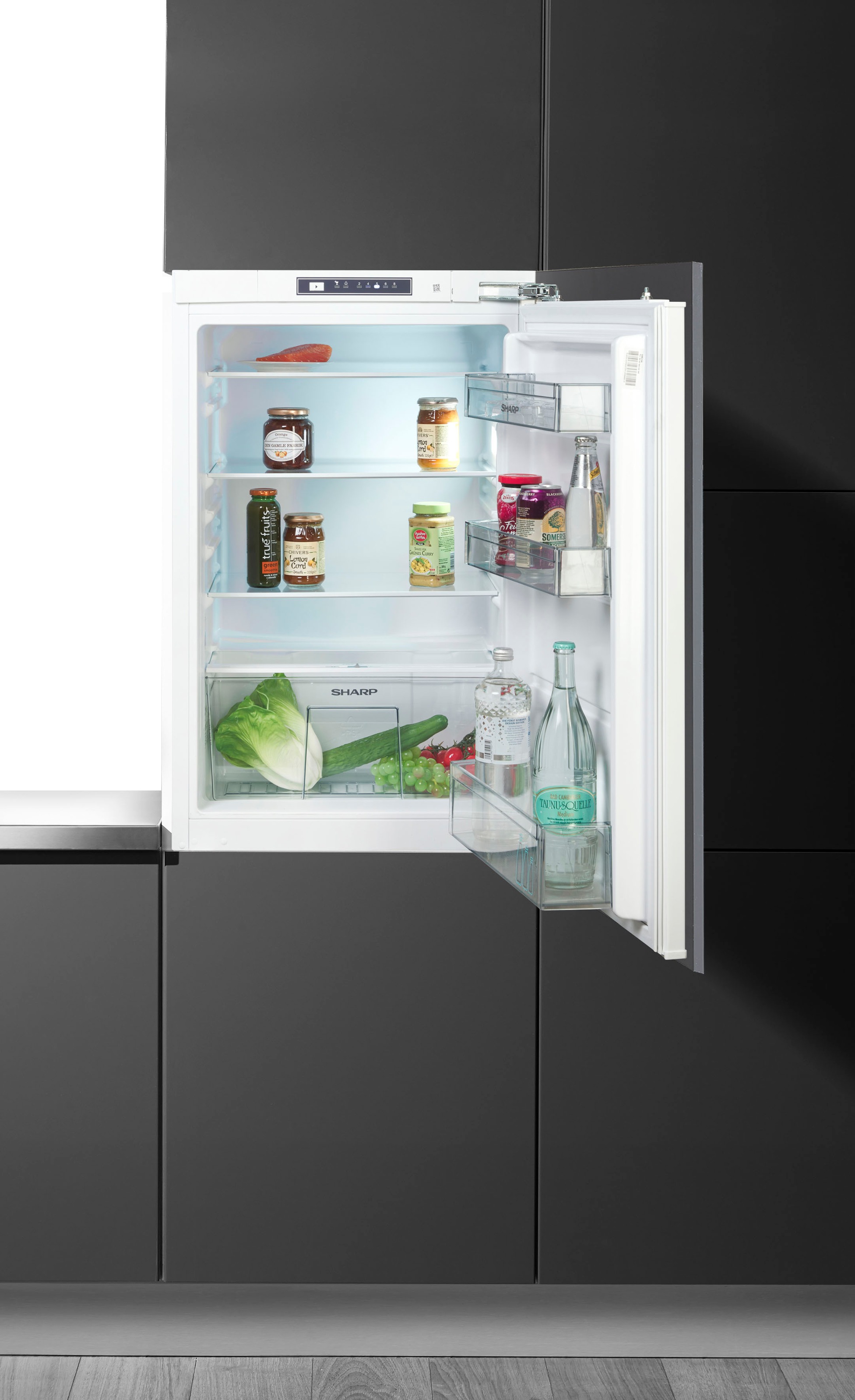 Sharp Einbaukühlschrank »SJ-LD125E0XD-EU« 87,5 cm hoch 54 cm breit (88cm Ni günstig online kaufen