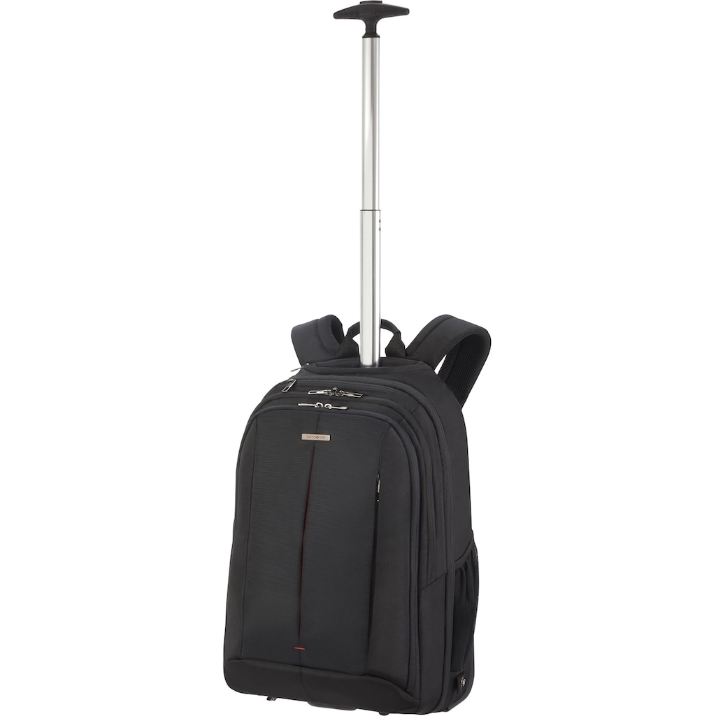 Samsonite Laptoprucksack »Guardit 2.0, black, mit 2 Rollen und Trolleyfunktion«, Reisekoffer Trolley Aufgabegepäck TSA-Zahlenschloss