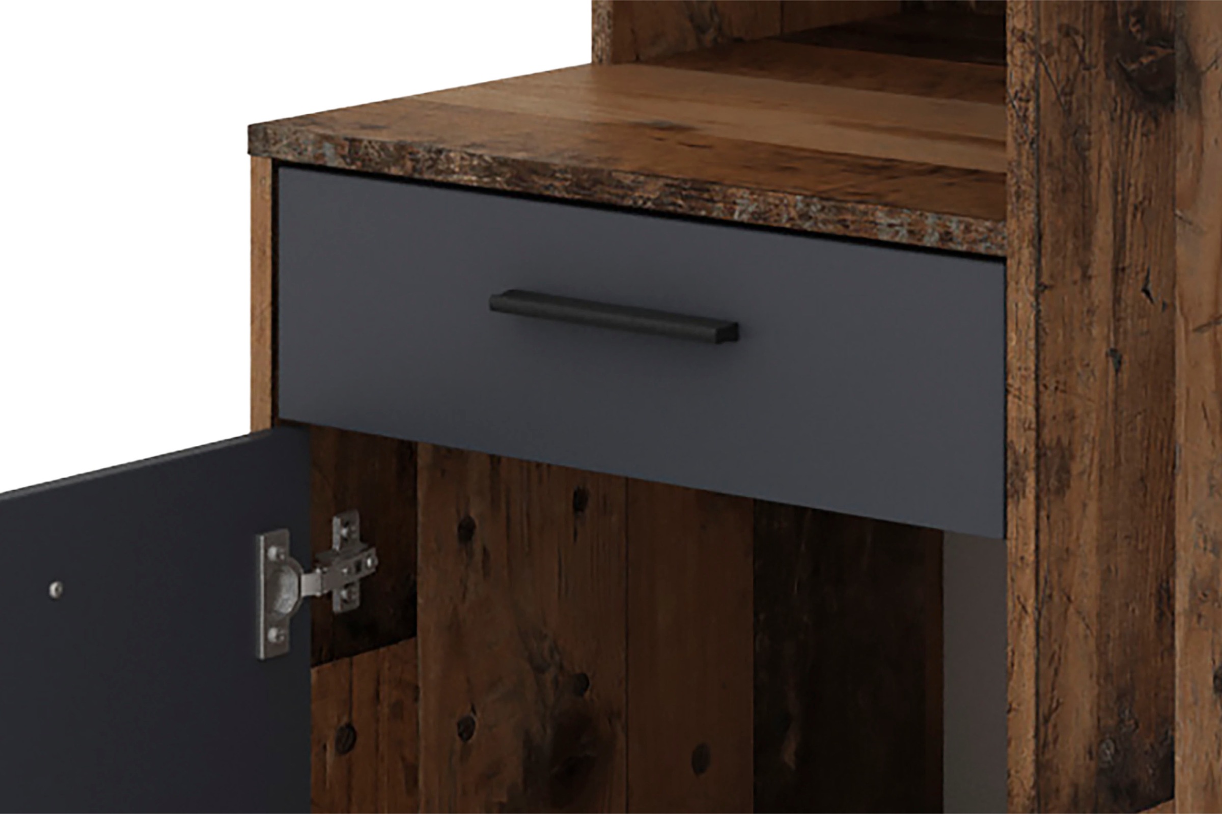 byLIVING Schreibtisch »Louise«, Breite 140 cm, Regal-Schreibtisch mit viel Stauraum