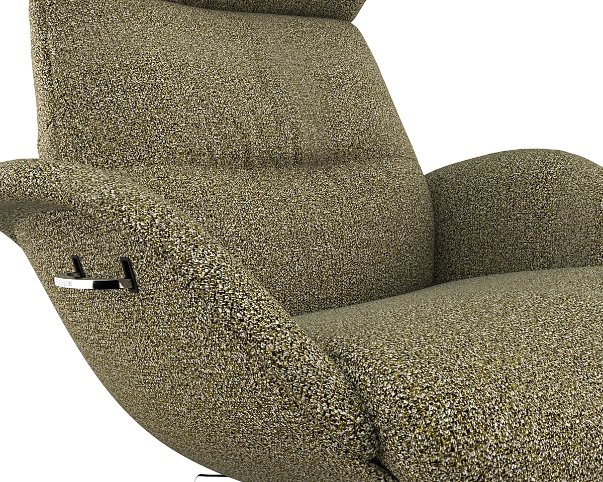 FLEXLUX Relaxsessel »More, Funktionsessel, Polstersessel, Armlehnensessel, TV-Fernsehsessel«, Premium Komfort, Rücken- und Kopfteilverstellung, Drehbar, Fuß Alu