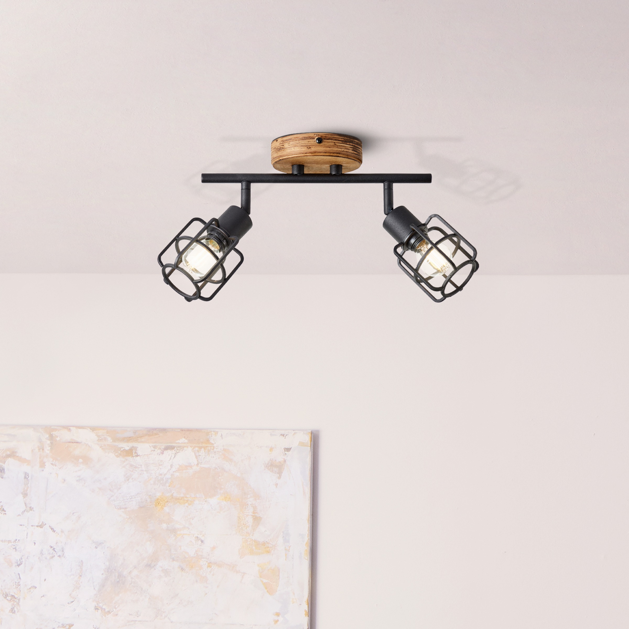 Brilliant Deckenstrahler »Gwen« E14 1 Stk. B 33 cm, 2 x E14, schwenkbar, Me günstig online kaufen