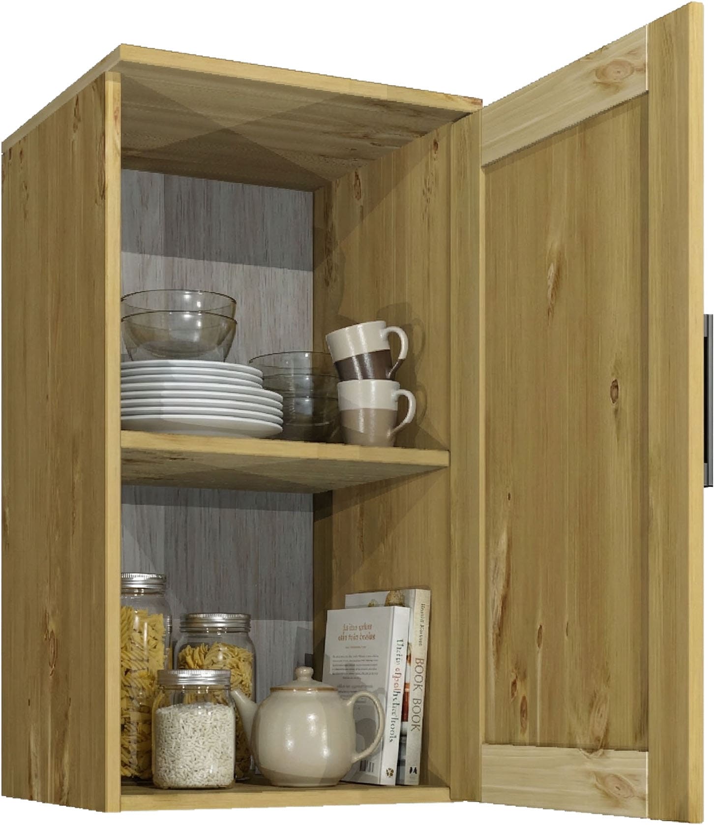 Home affaire Hängeschrank »Meliss« aus massiver Kiefer, Breite 40 cm, Soft-Close-Funktion