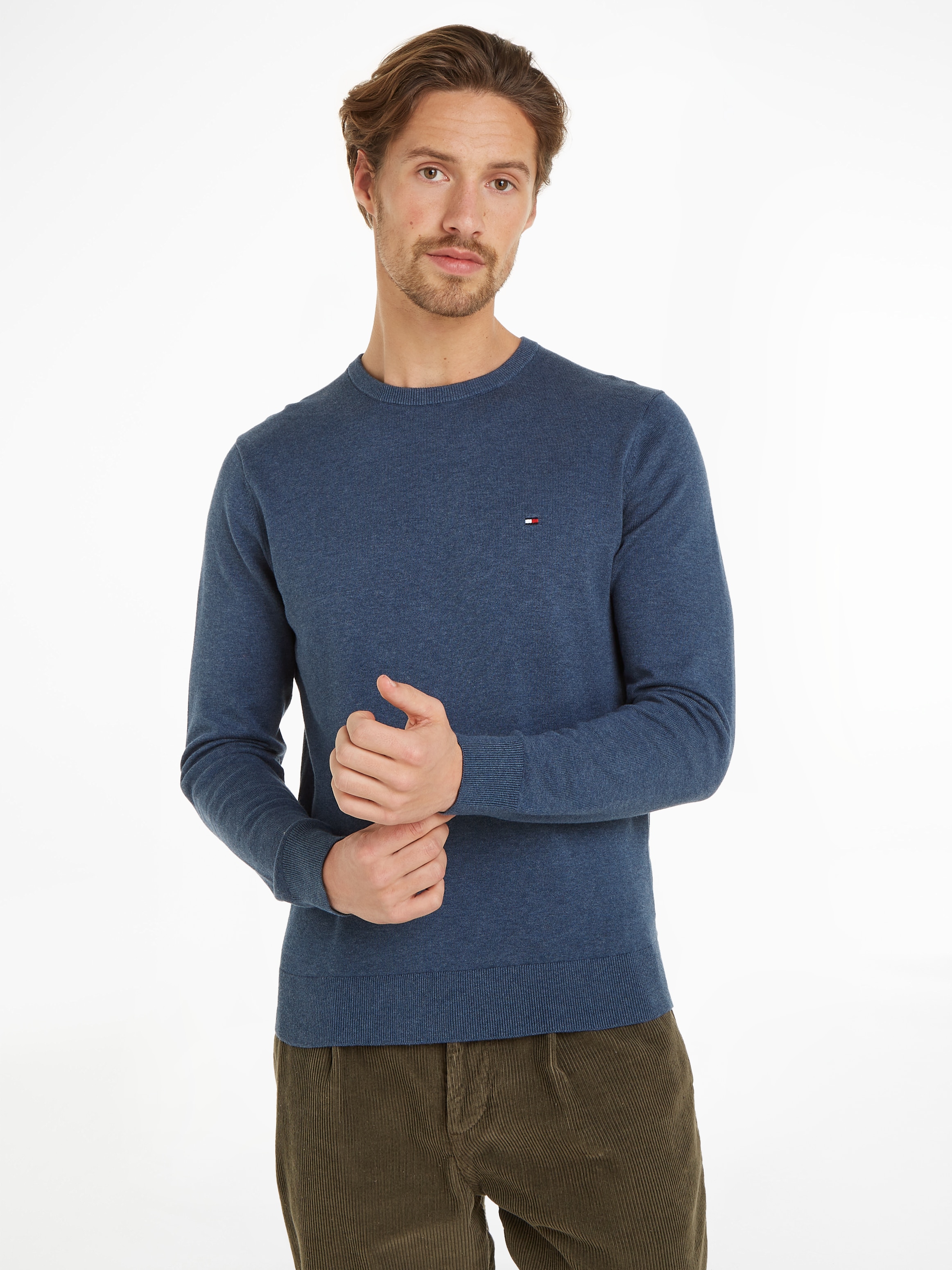 Tommy Hilfiger Rundhalspullover »ESSENTIAL COTTON CREW NECK«