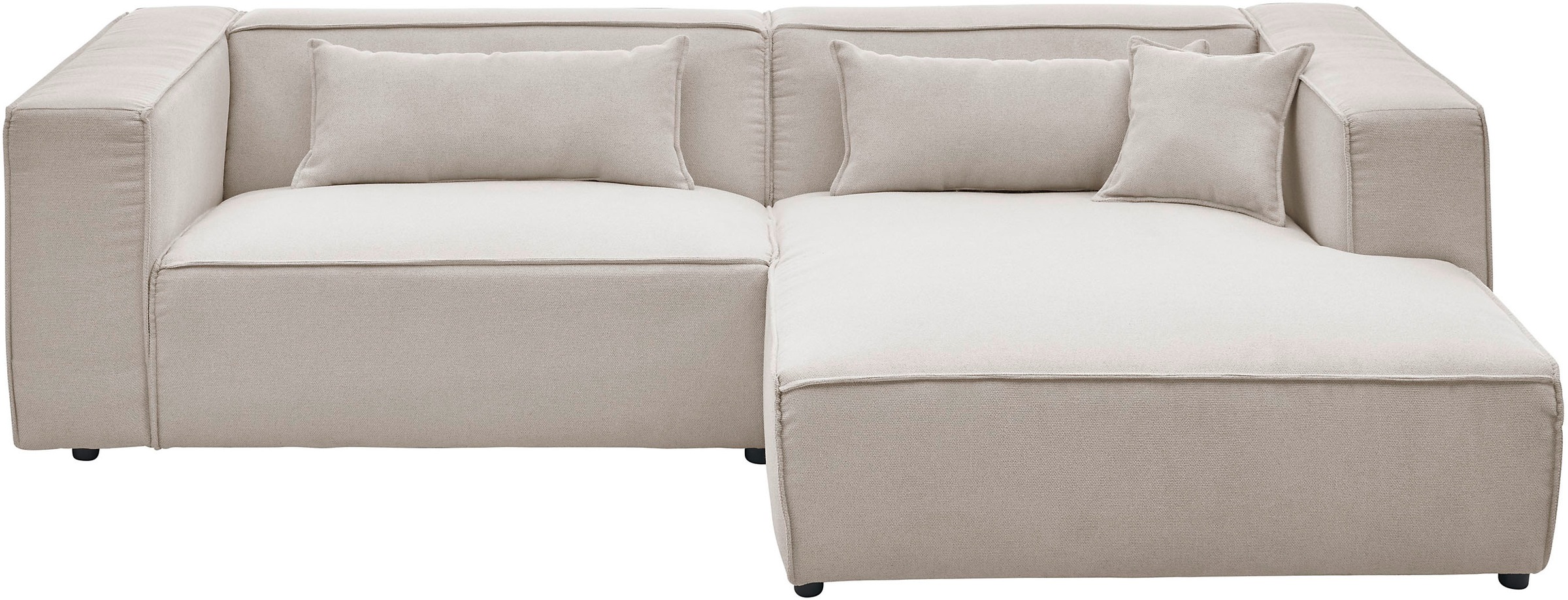 LeGer Home by Lena Gercke Ecksofa »PIARA mit Kedernaht, Cord, Leinenoptik o günstig online kaufen