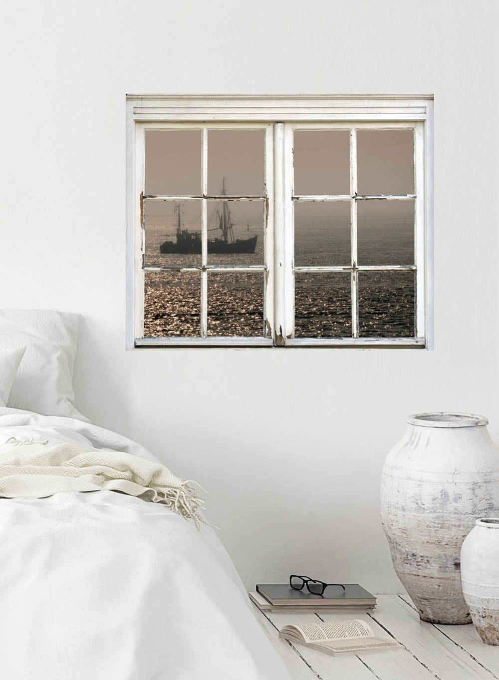 queence Wandsticker »Schiff« Wandsticker, Wandbild, selbstklebend, Schiff, Boot