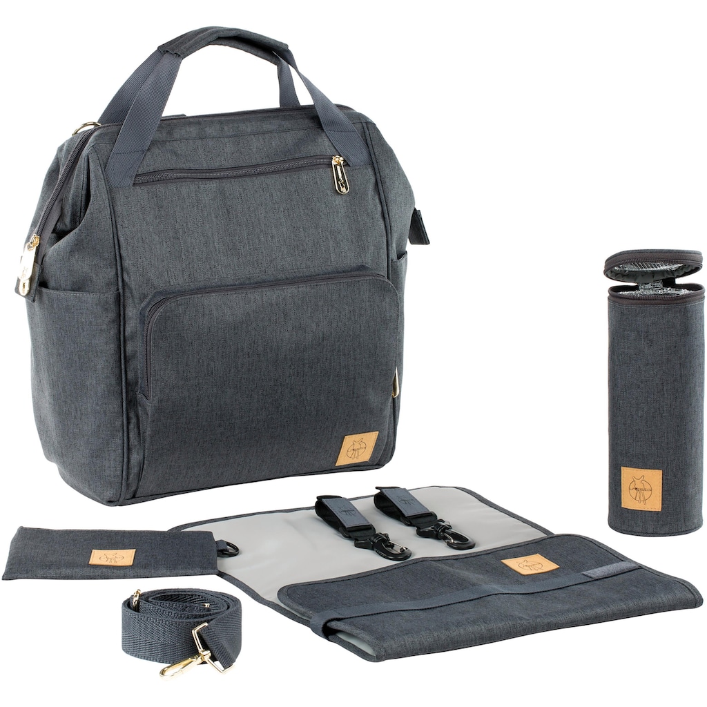 LÄSSIG Wickelrucksack »Glam, Goldie, Backpack Anthracite«