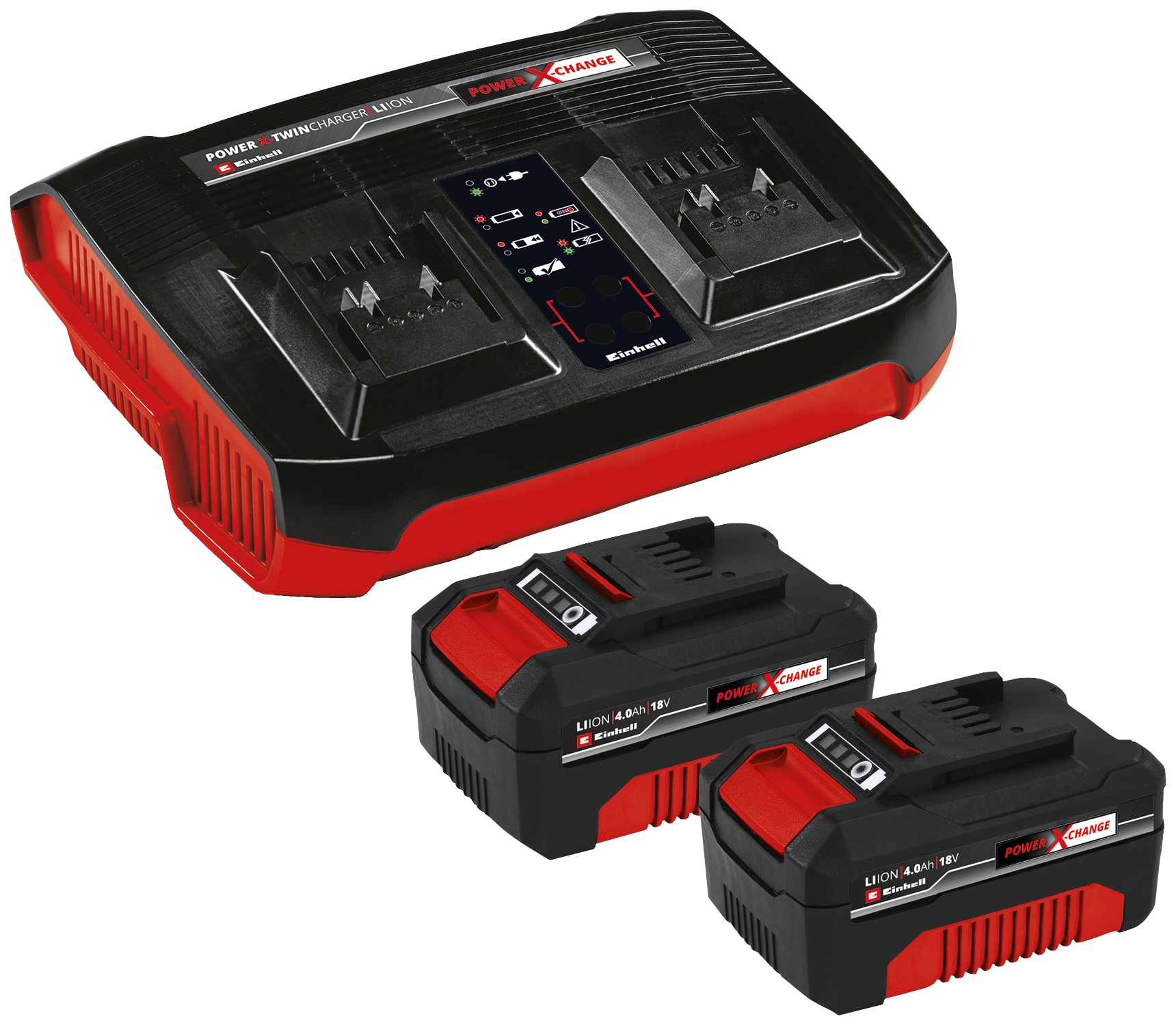 Einhell Akku »PXC-Starter-Kit 2x 4,0Ah & Twincharger Kit«, 18,0 V auf  Rechnung kaufen
