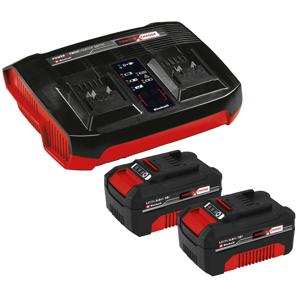 Einhell Akku »PXC-Starter-Kit 2x 4,0Ah & Twincharger Kit«, 18,0 V