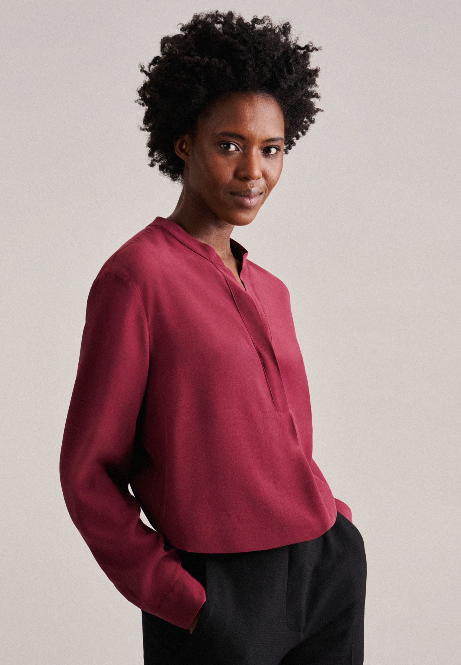 seidensticker Klassische Bluse »Schwarze Rose«, Tunika Uni online bestellen