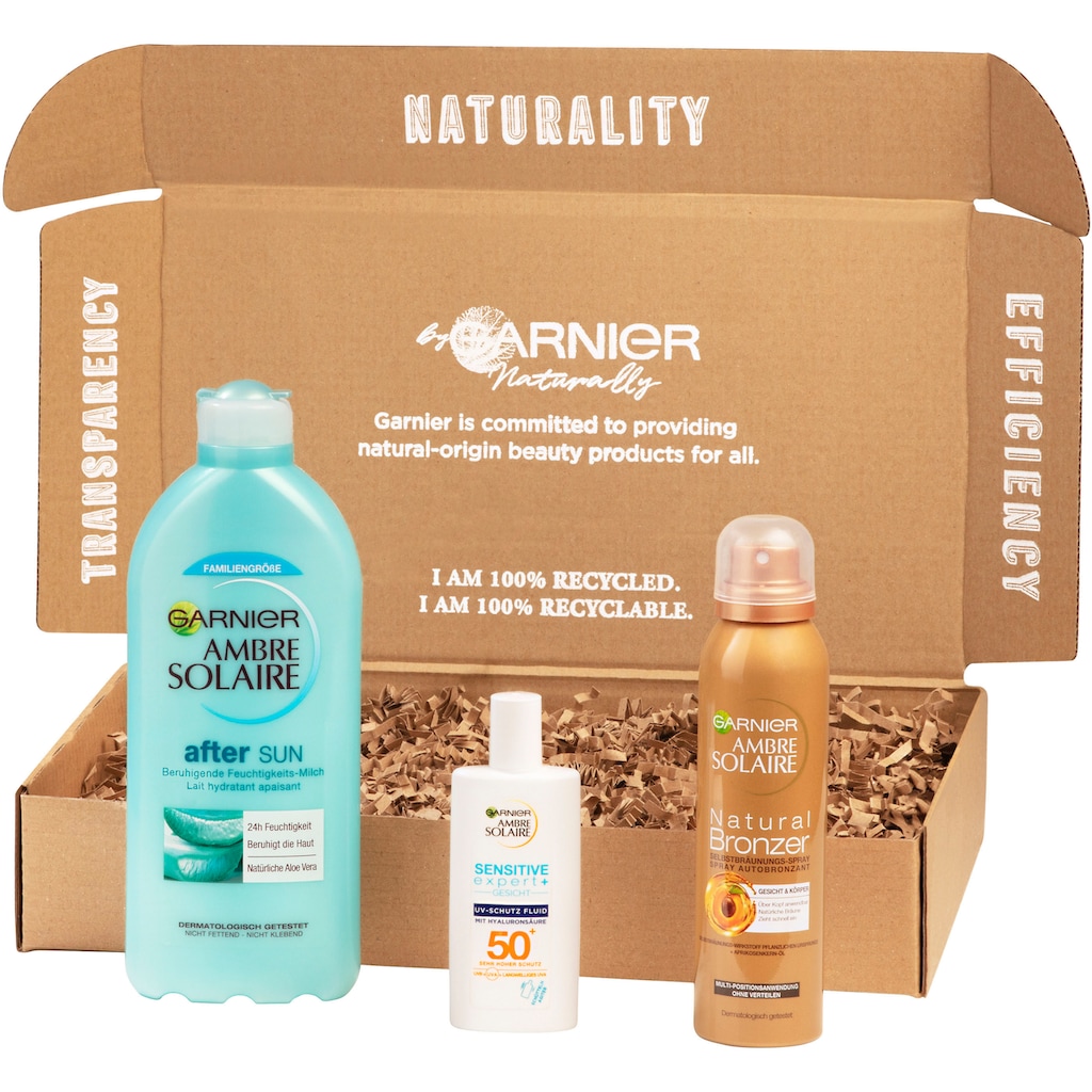 GARNIER Sonnenschutzfluid »Ambre Solaire«, (Set, 3 tlg.)