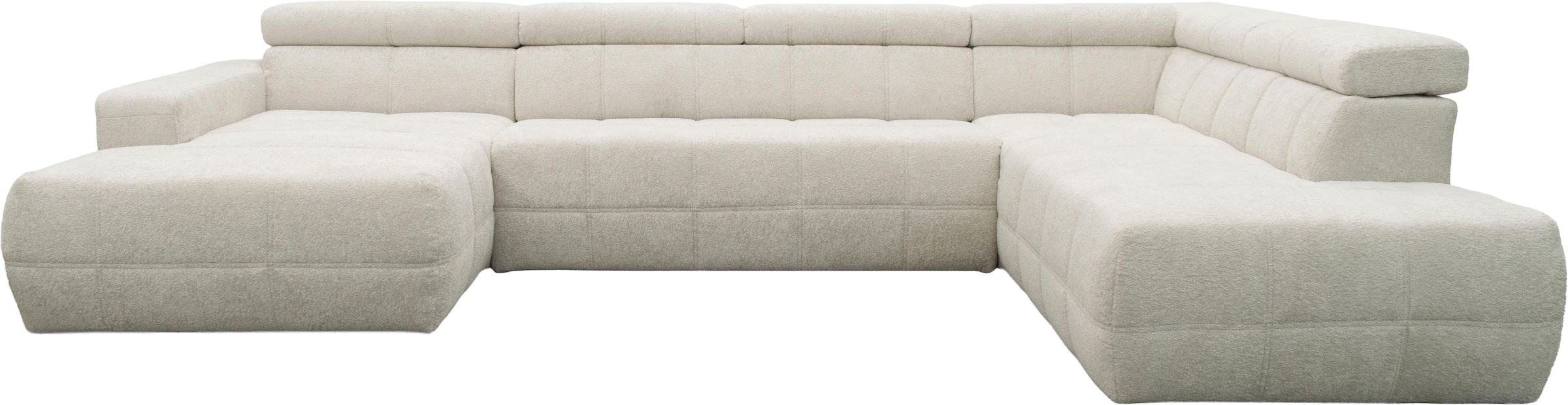 OTTO home Wohnlandschaft »Ballerup 359 x 228 cm, auch mit verstellbarer Sitztiefe« Kopfteile verstellbar, Pet Friendly Bezug, U-Form