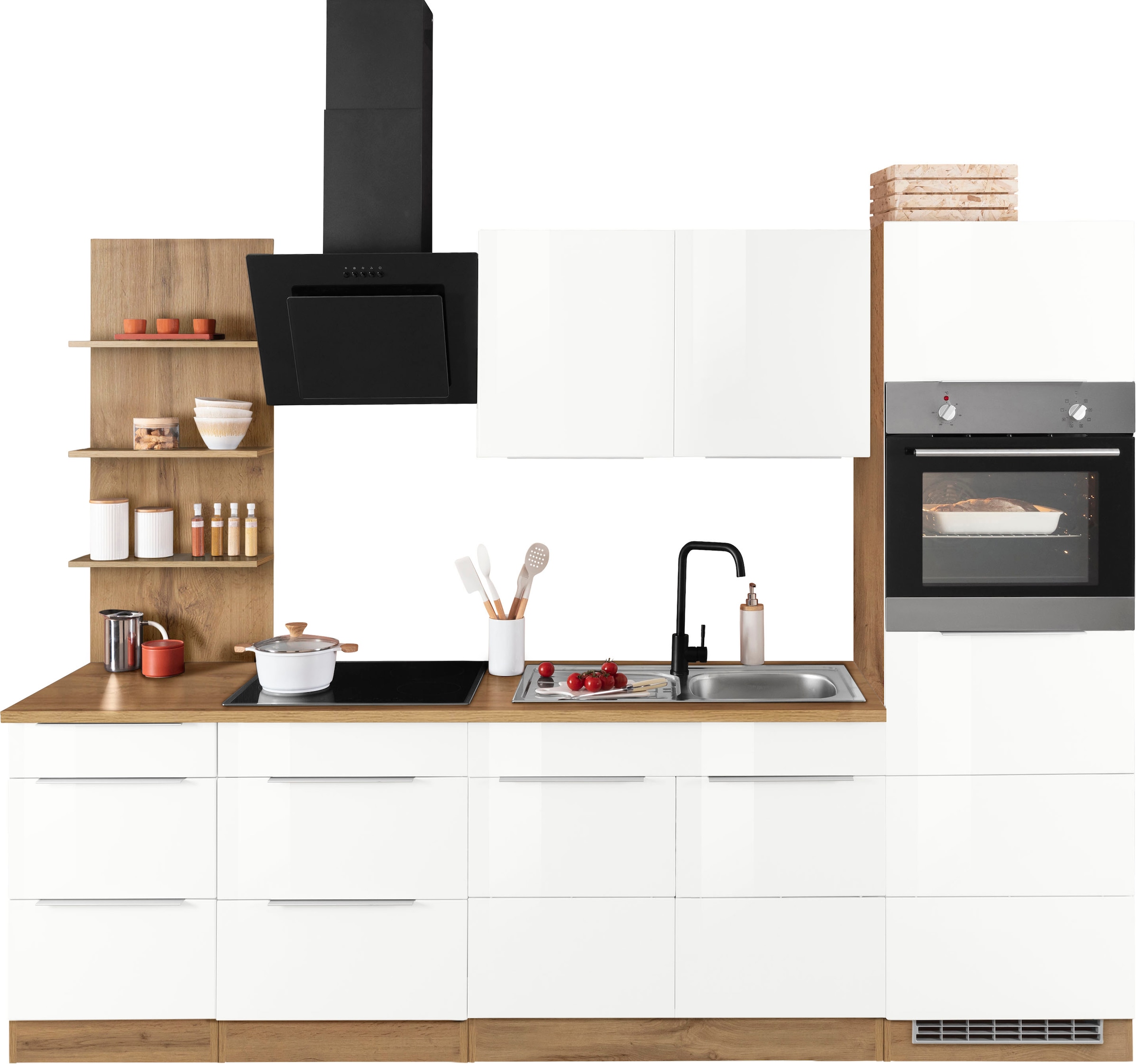 KOCHSTATION Küchenzeile »KS-Brindisi Breite 270 cm«, wahlweise mit E-Geräte günstig online kaufen
