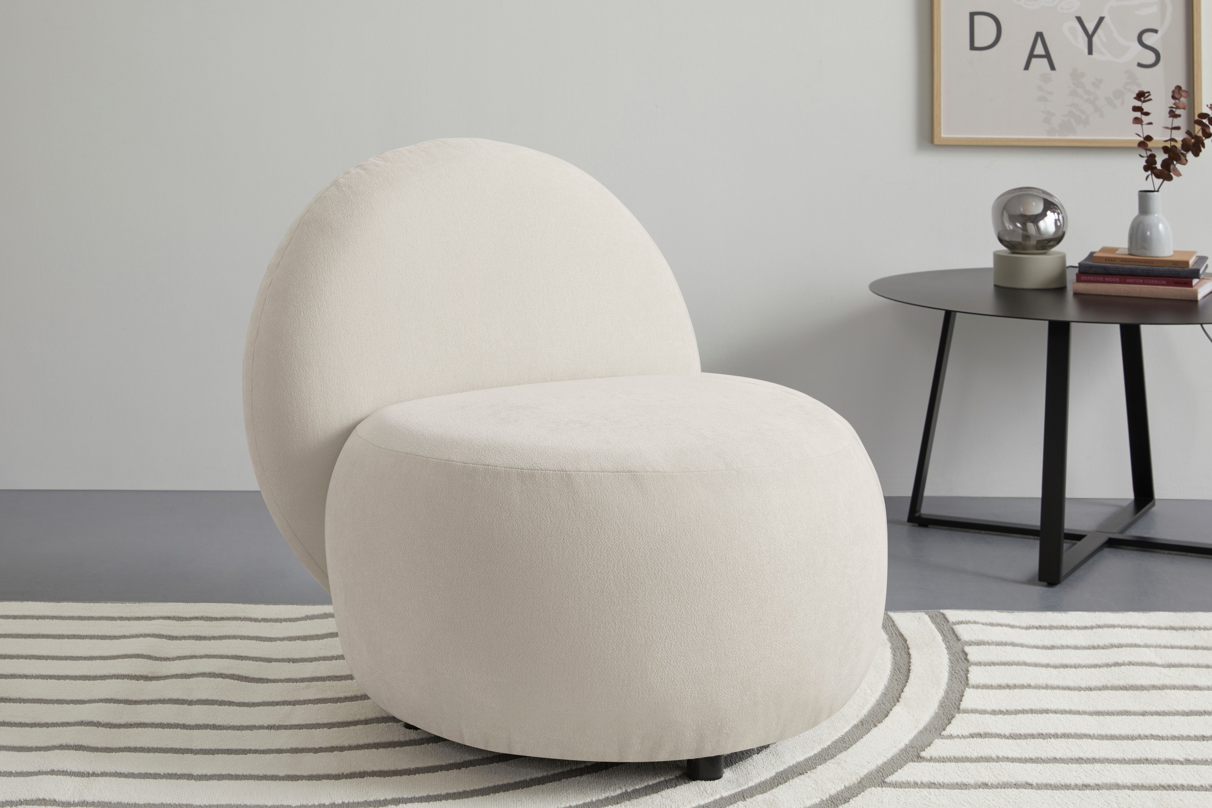 s.Oliver Sessel », moderner Designsessel mit Lederriemen, handgefertigt, so günstig online kaufen