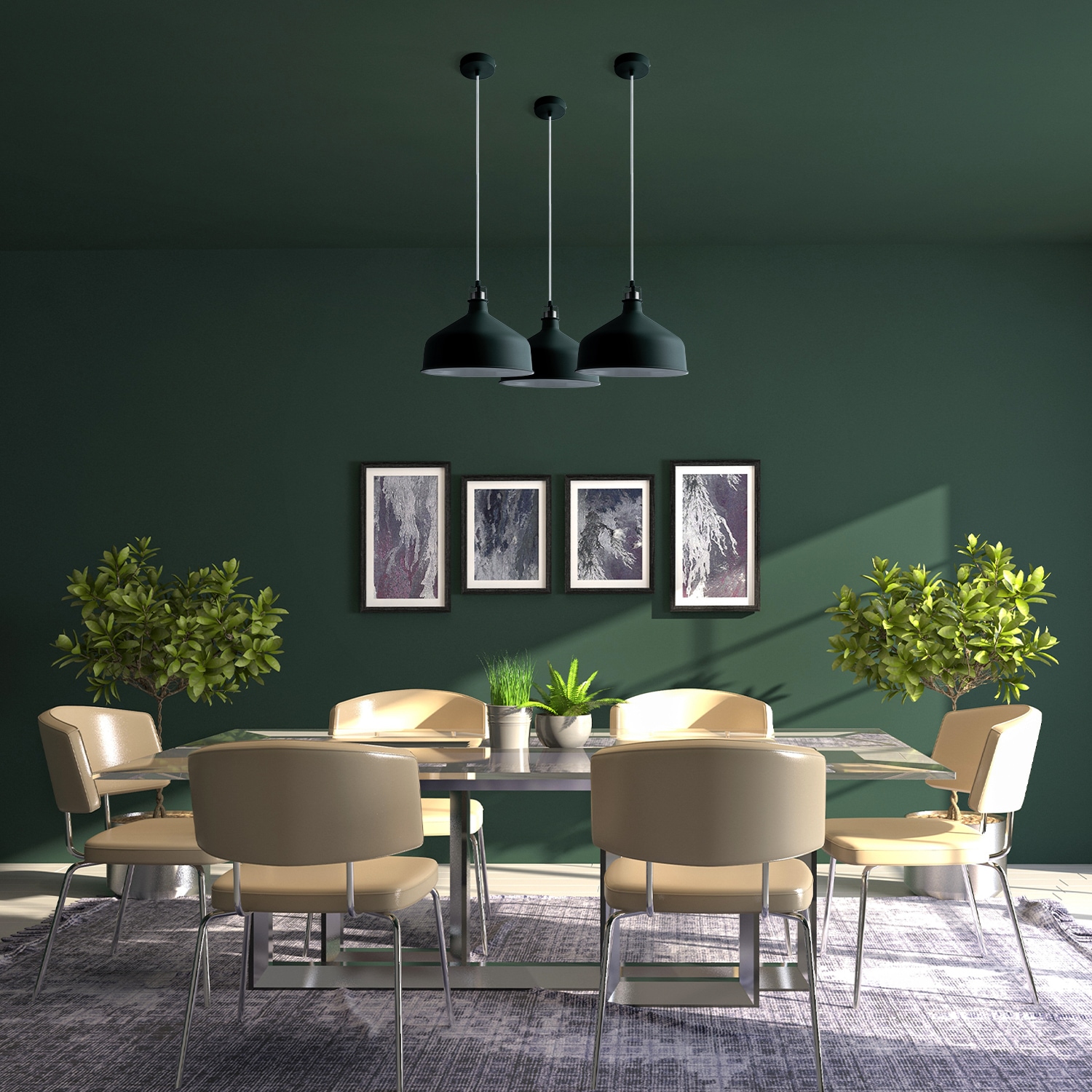 Paco Home Pendelleuchte »JAMES«, 1 flammig, Leuchtmittel E27 | ohne Leuchtmittel, Küchenlampe Hängend Hängelampe Esszimmer Esstischlampe Industrial