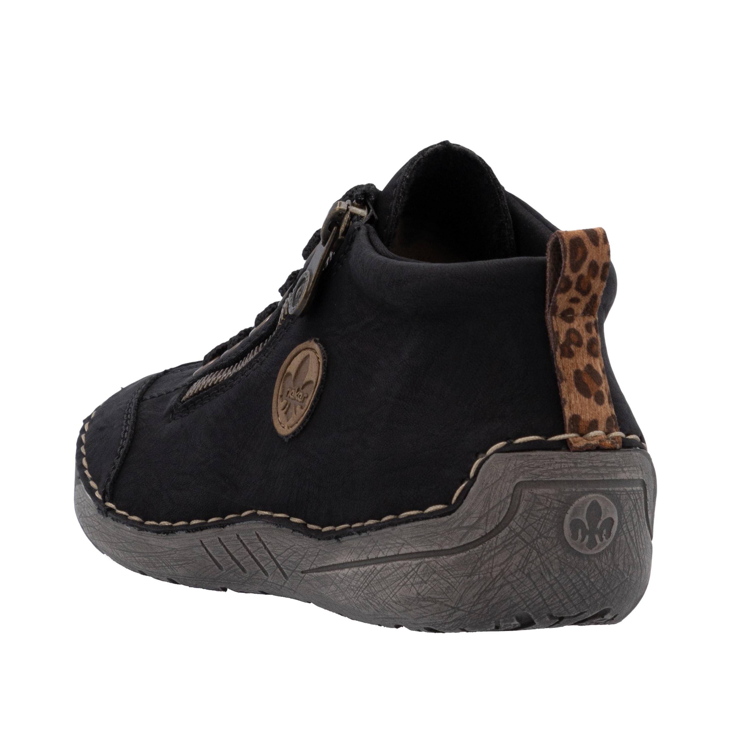 Rieker Schnürboots  Sneaker, Schnürschuh, Outdoorschuh mit Reißverschluss