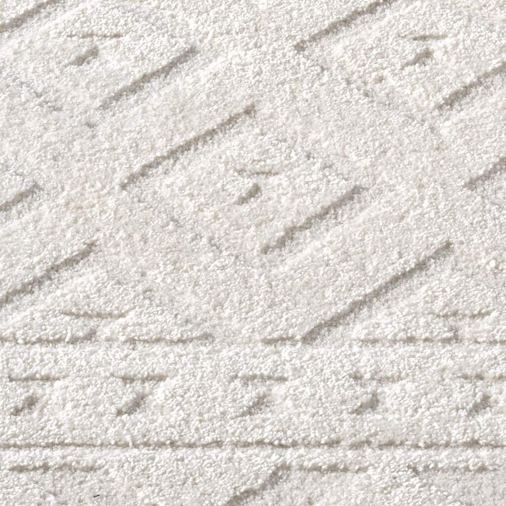 Carpet City Teppich »LOUNGE 9999«, rund, 15 mm Höhe, Kurzflor-Teppich Modern, Hoch-Tief-Struktur, Wohnzimmer, Schlafzimmer