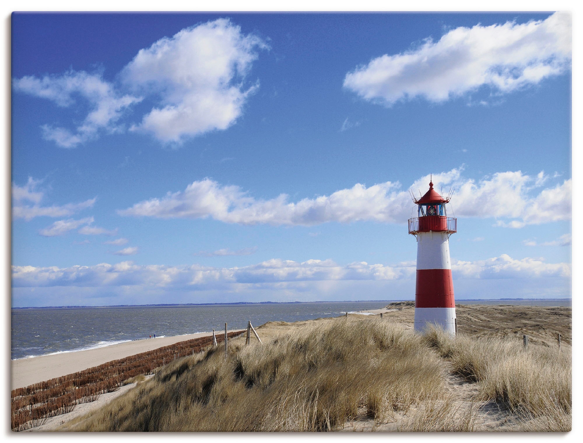 Artland Leinwandbild »Leuchtturm Sylt«, Gebäude, (1 St.), auf Keilrahmen gespannt