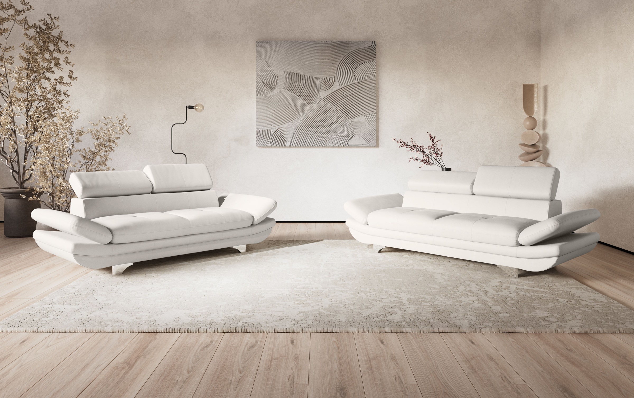 COTTA 3-Sitzer »Enterprise«, Big-Sofa, mit Armteilverstellung & Kopfteilver günstig online kaufen