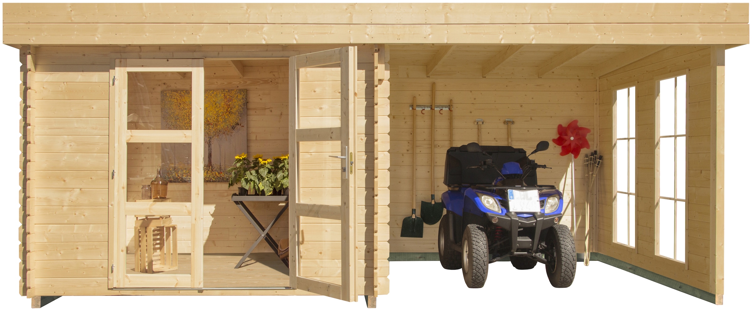 Kiehn-Holz Gartenhaus »Acrux 1«, (Set)