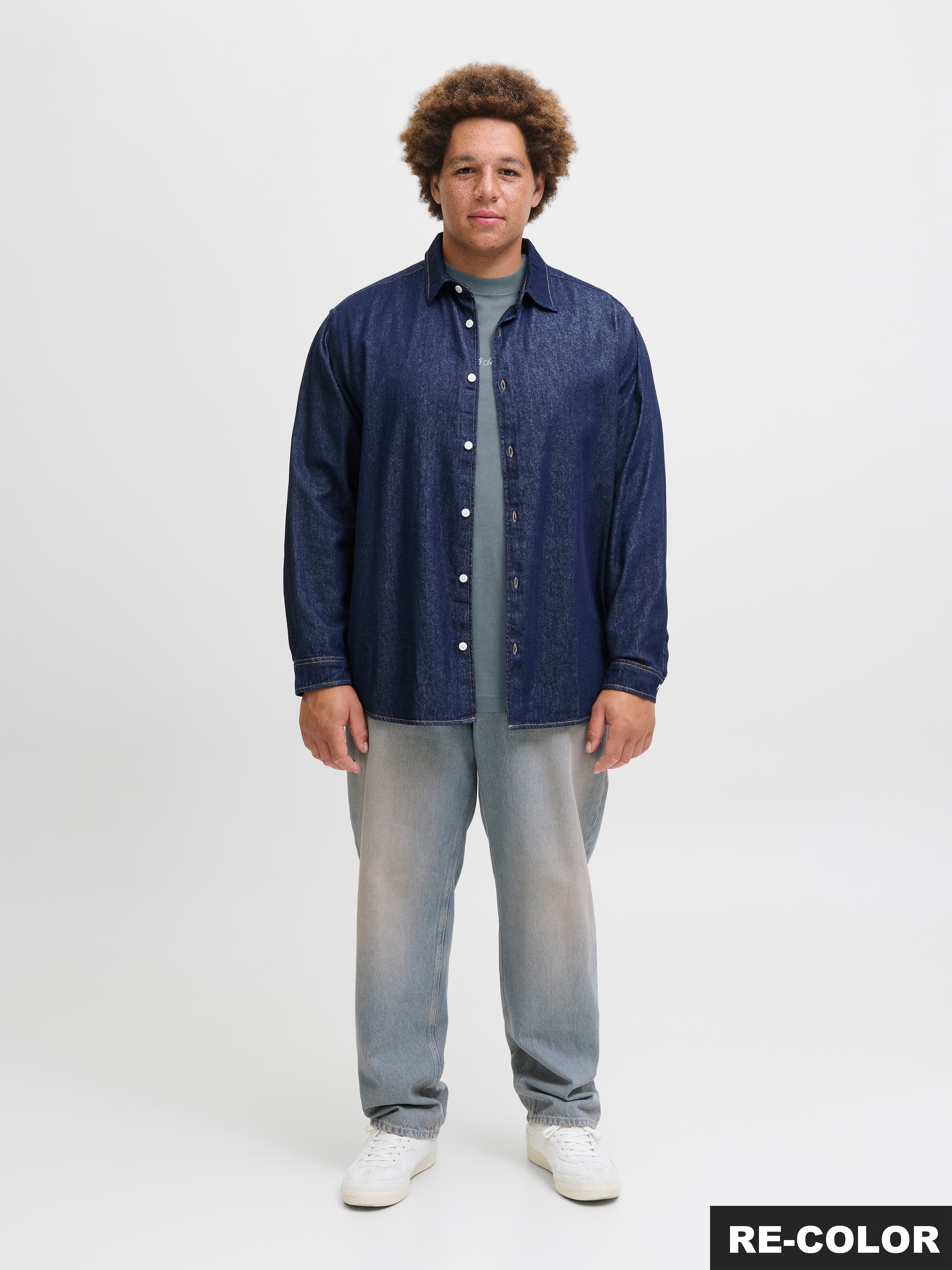 Jack & Jones PlusSize T-Shirt »JORNORREBRO EMB TEE SS CREW NECK PLS«