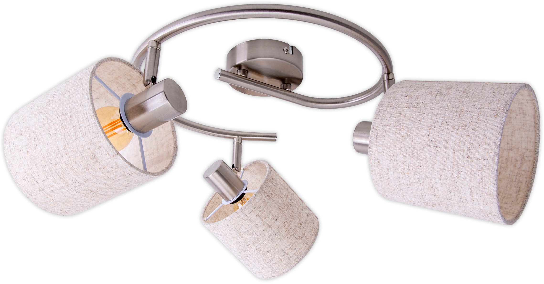 näve Deckenleuchte »Maron« E14 1 Stk. 3er Decken-, Wandleuchte, Rondell, Sp günstig online kaufen