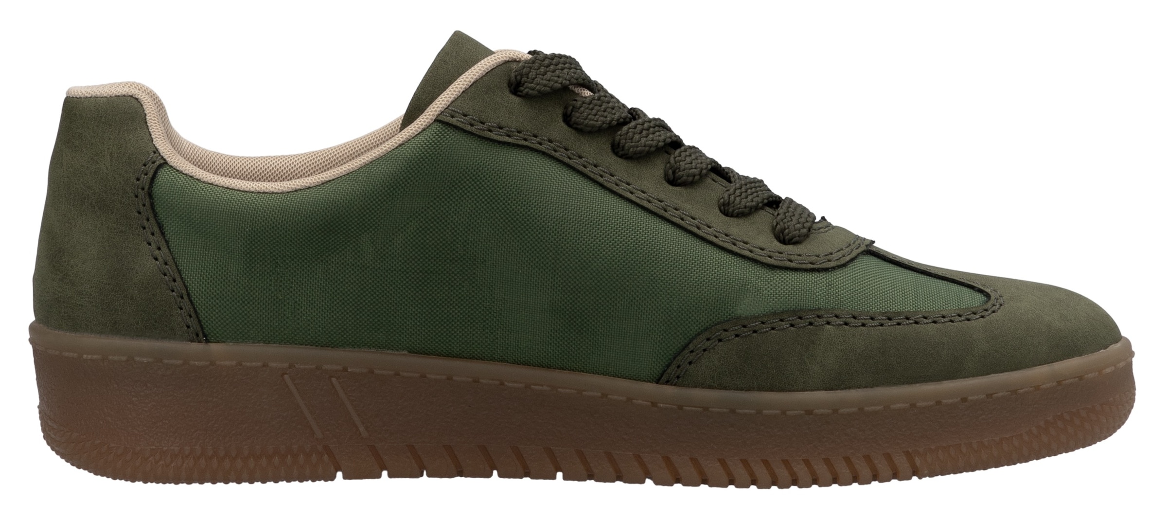 RIEKER Sport Plateausneaker  , Freizeitschuh, Halbschuh, Schnürschuh in veganer Verarbeitung