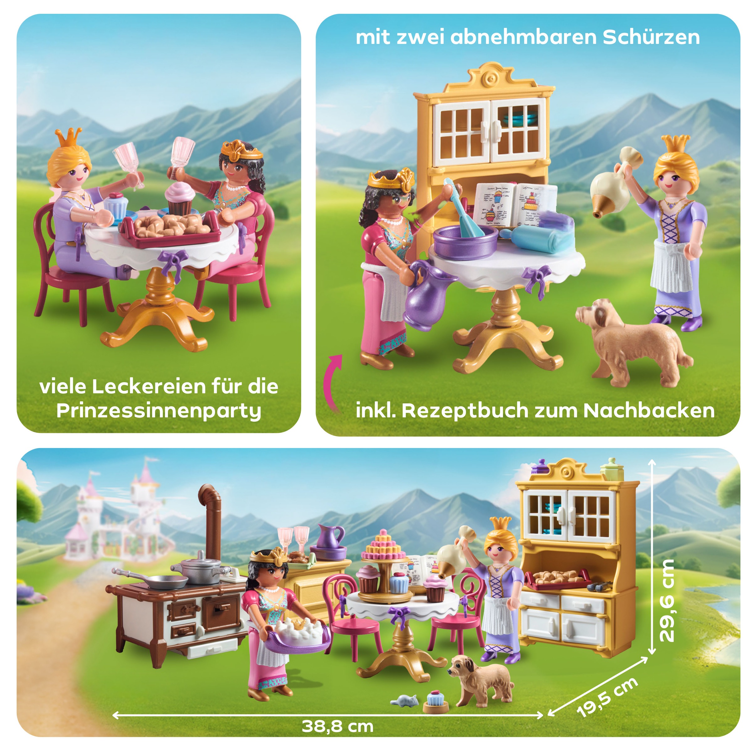 Playmobil® Konstruktions-Spielset »Königliche Küche (71848), Playmobil Princess Magic«, (94 St.), Made in Europe