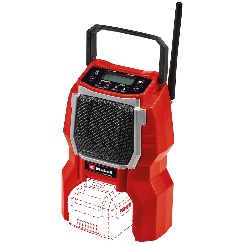 Einhell Baustellenradio »TC-RA 18 Li BT - Solo«, (Bluetooth FM-Tuner-AM-Tuner)