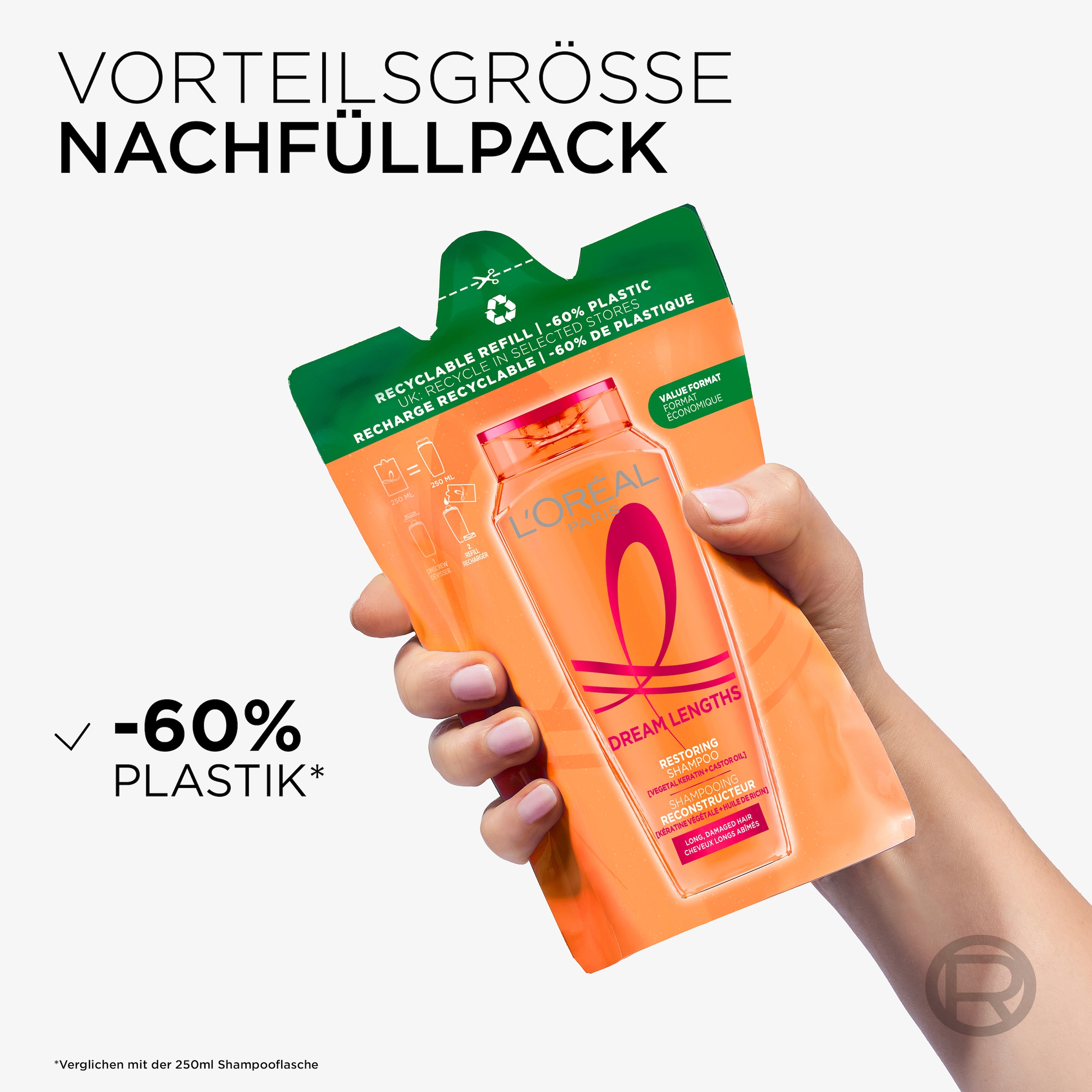 L'ORÉAL PARIS Haarshampoo »ELVITAL DREAM LENGTH SUPER AUFBAUSHAMPOO NP«