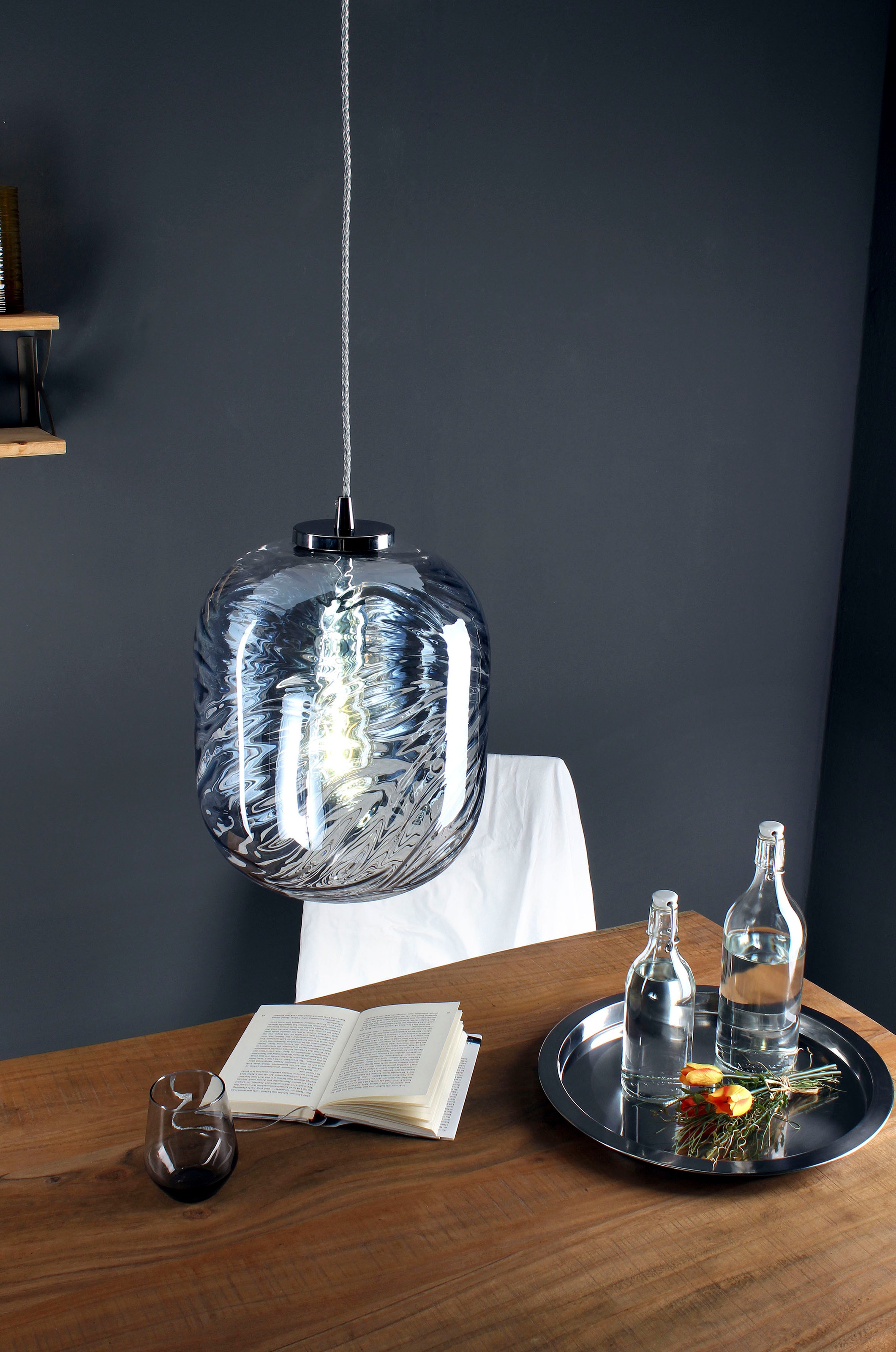 ECO-LIGHT Hängeleuchte »Nereide«, Leuchtmittel E27 | Leuchtmittel wechselbar, hochwertiges Glas