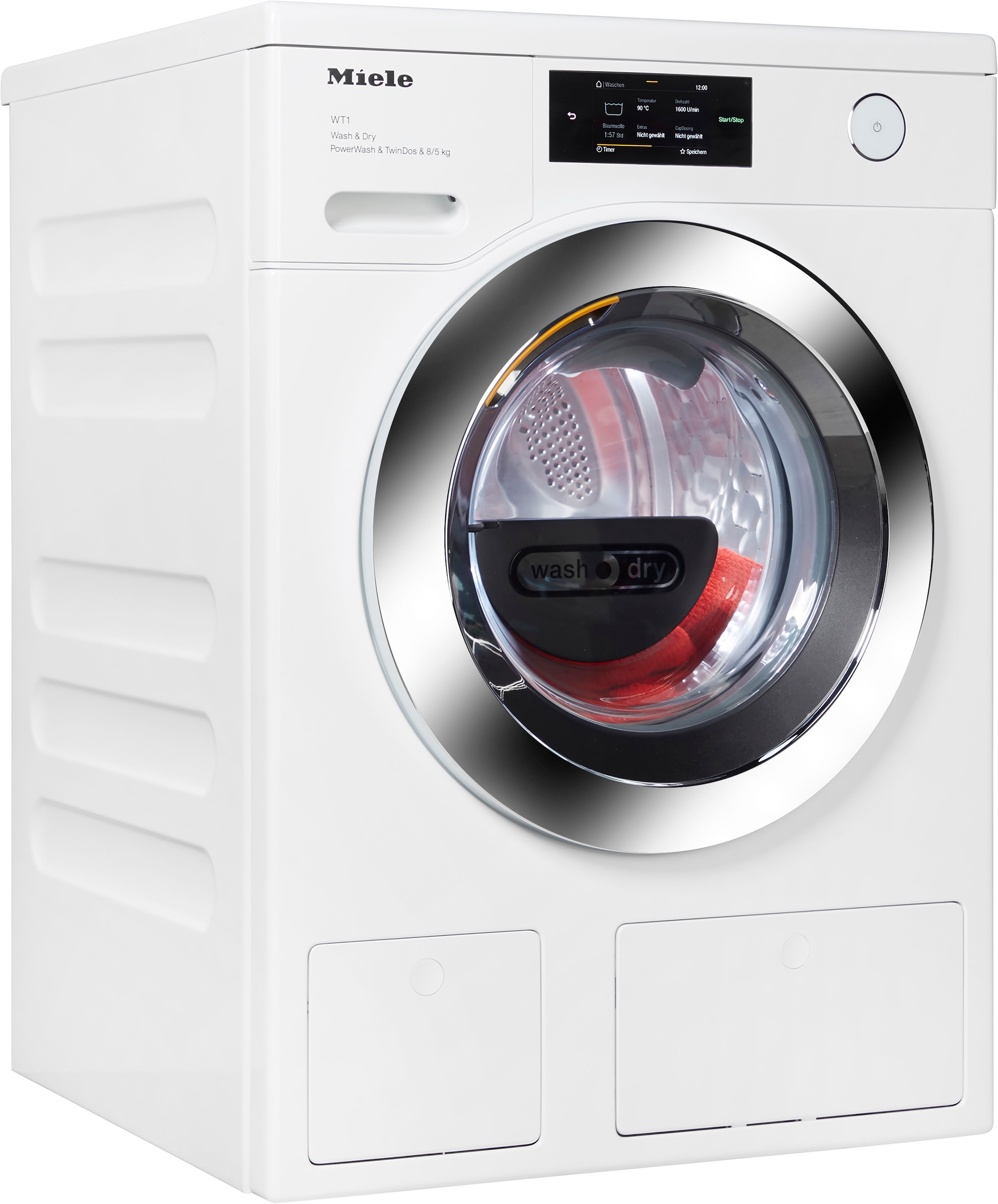 Miele Waschtrockner »WTR860WPM D LW PWash&TDos 8/5 Kg«, unterbaufähig, QuickPower für schnelles Waschen und Trocknen