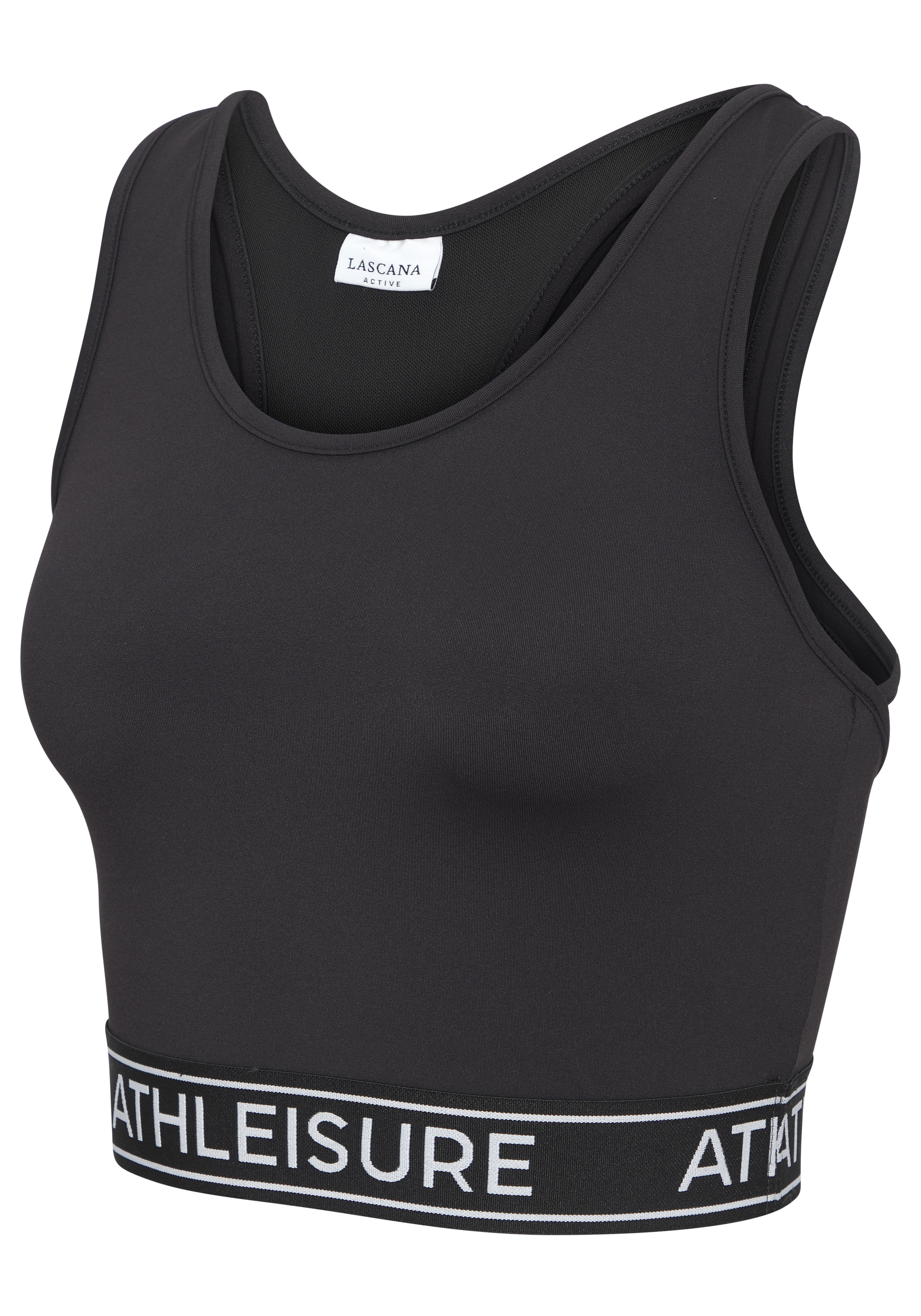 LASCANA ACTIVE Crop-Top mit modischem Rücken und Mesh-Einsatz