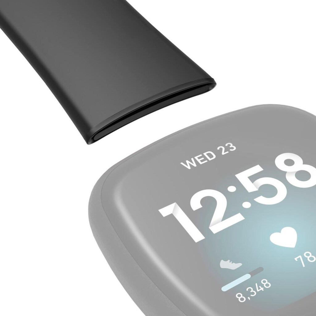 Hama Smartwatch-Armband »Ersatzarmband für Fitbit Versa 3/4/Sense (2), TPU, 22 cm/21 cm«