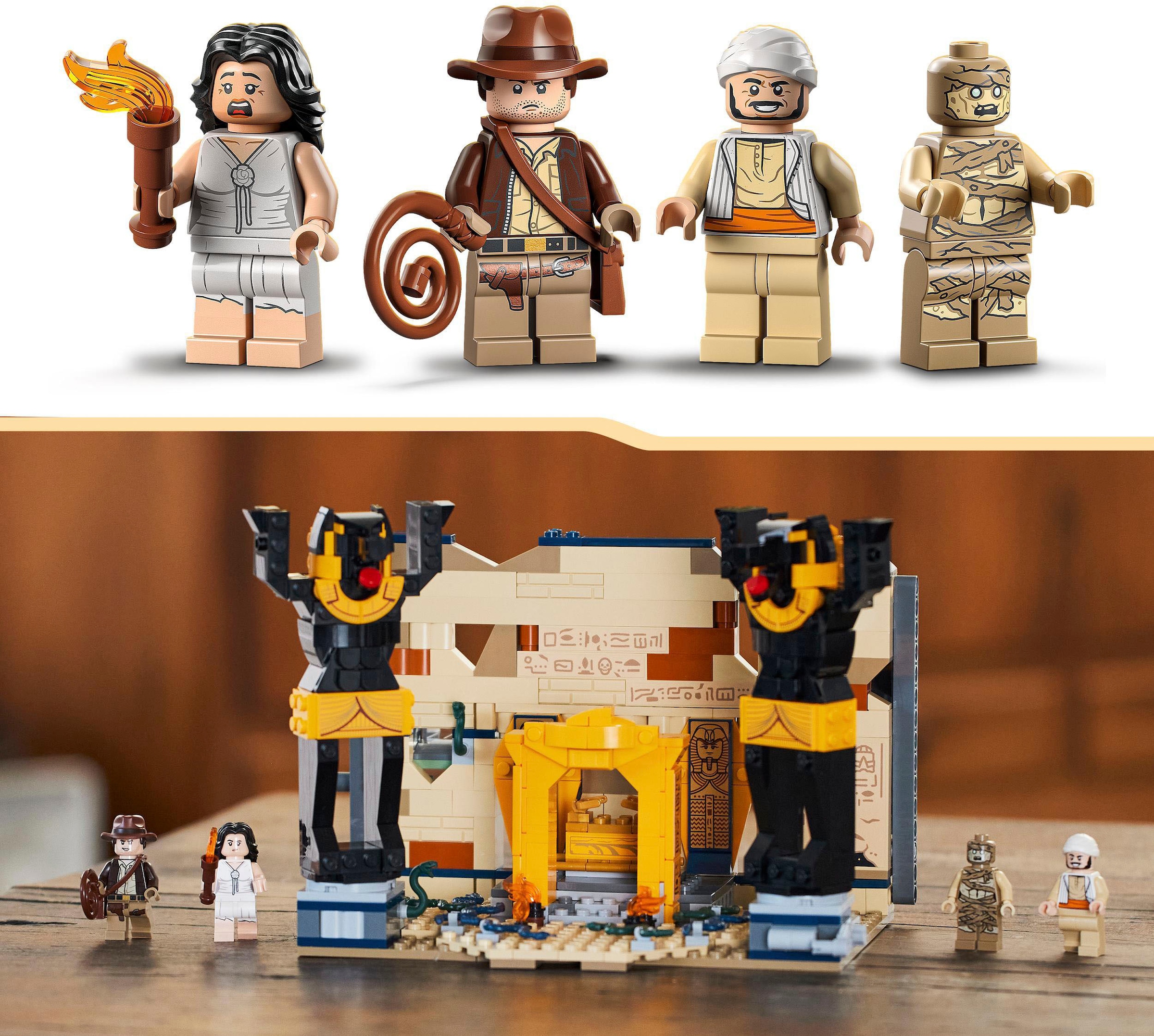 LEGO® Konstruktionsspielsteine »Flucht aus dem Grabmal (77013), LEGO® Indiana Jones«, (600 St.), Made in Europe