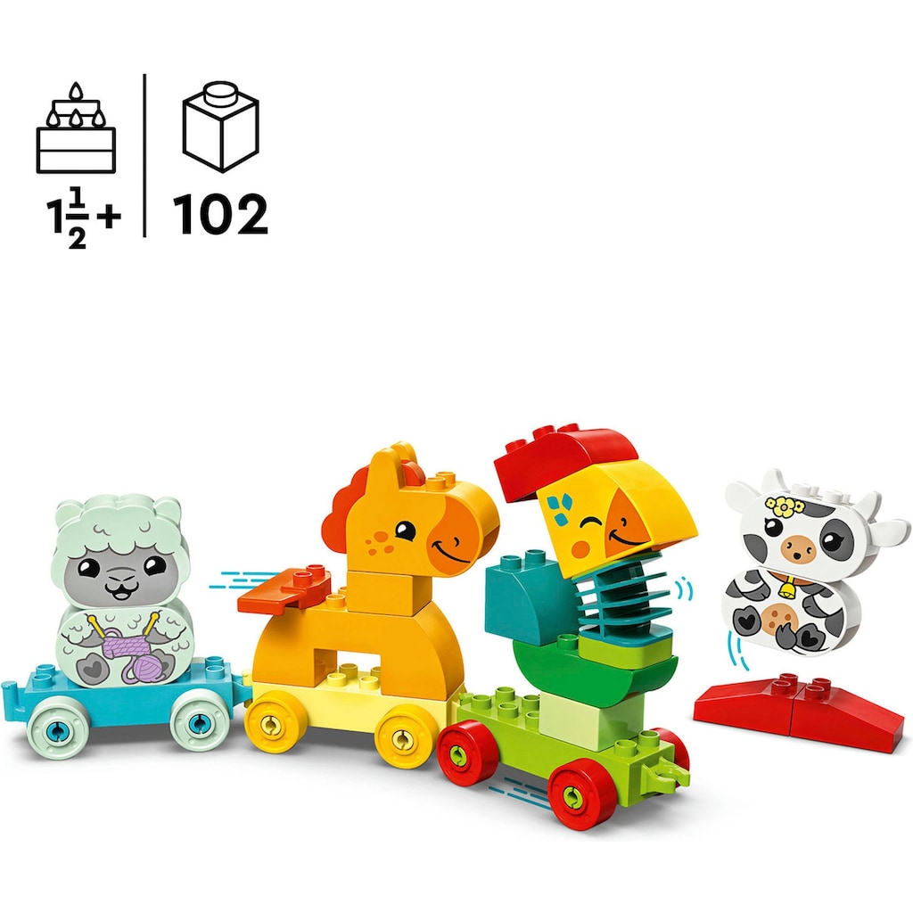 LEGO® Konstruktionsspielsteine »Tierzug (10412), DUPLO My First«, (19 St.)