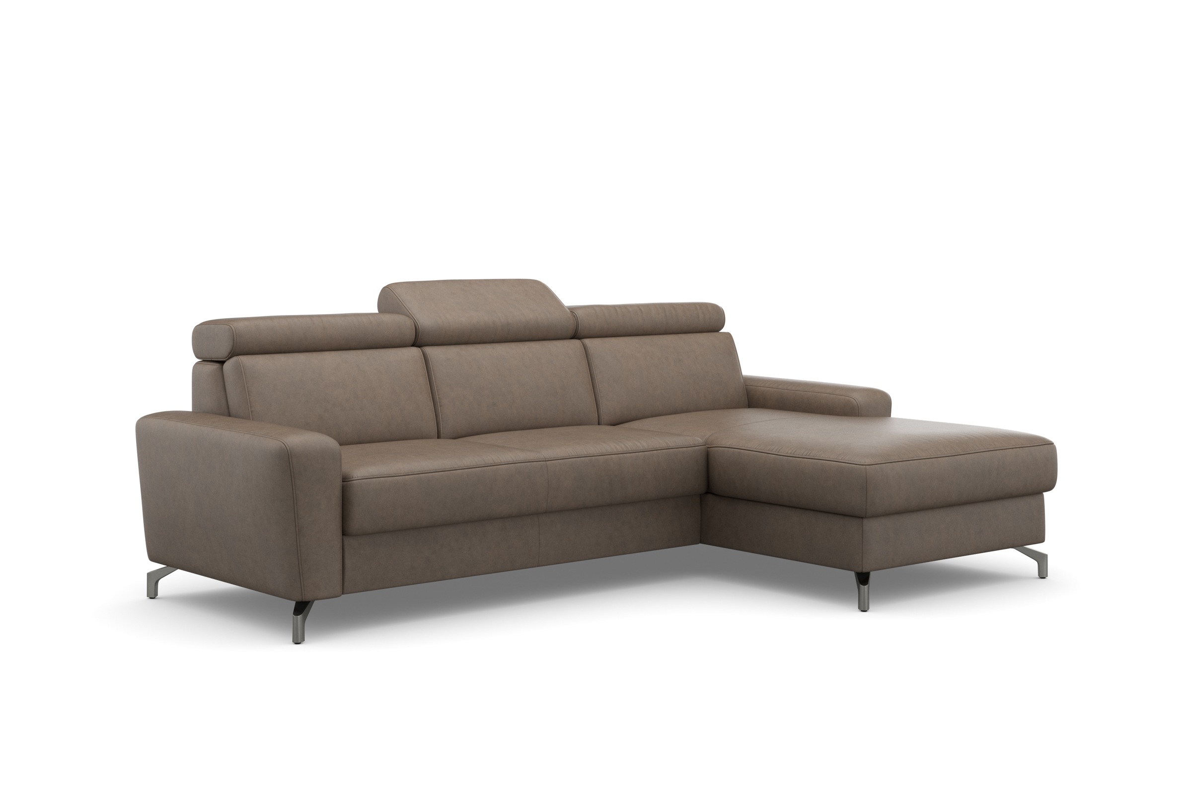 sit&more Ecksofa »Scarlett L-Form«, inklusive Kopfteilverstellung, wahlweise mit Bettfunktion, Bettkasten