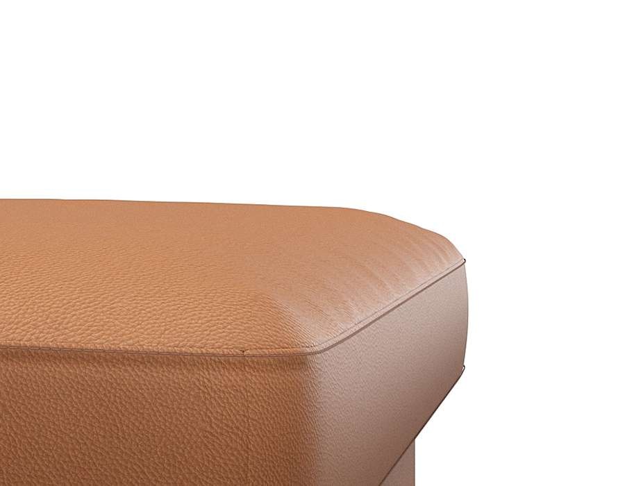 FLEXLUX Pouf »Fiore«, Kaltschaum, Füße Alu+ Eiche