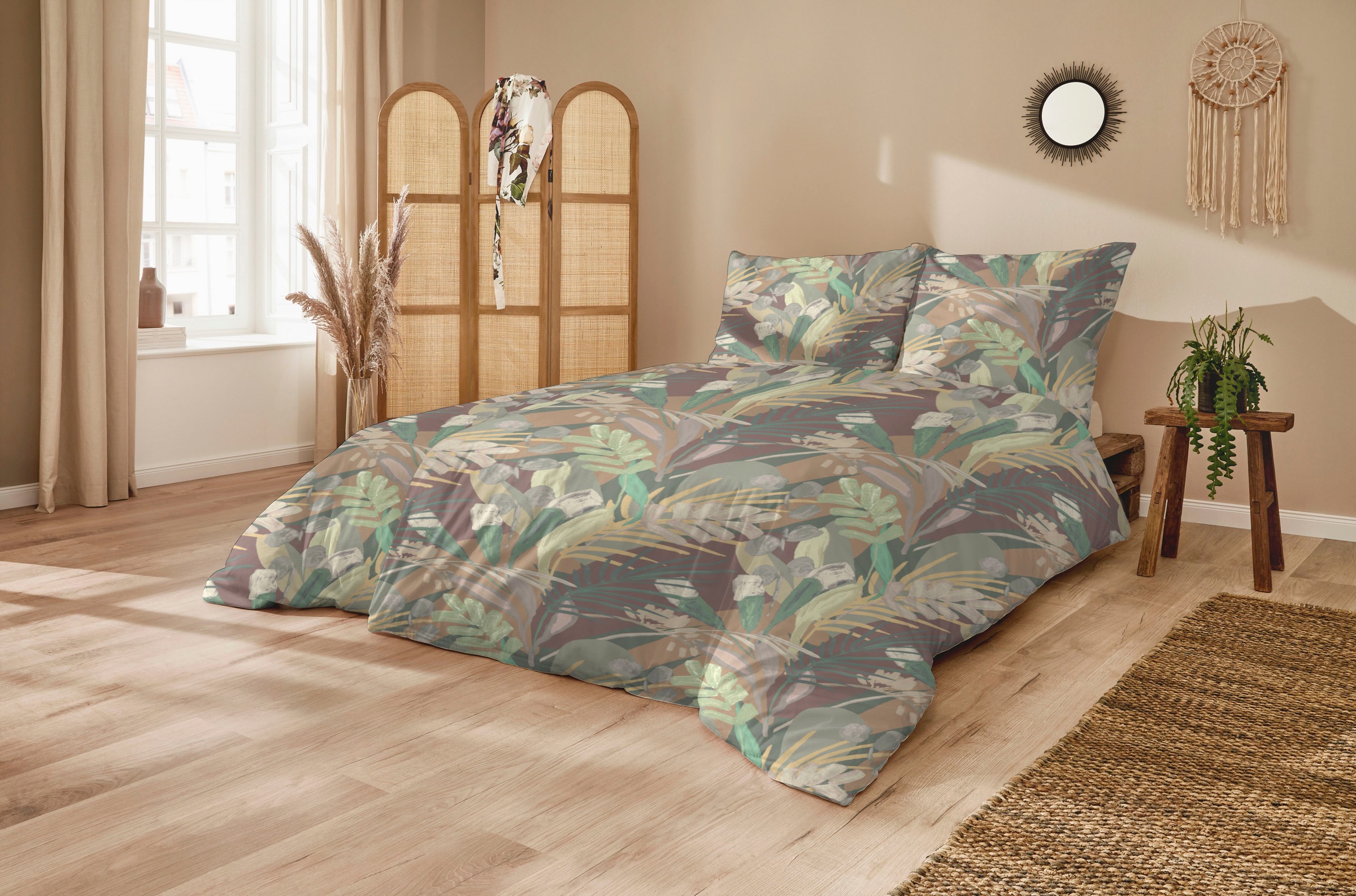 Primera Bettwäsche »Feinbiber-Bettwäsche Selva« 2 Stk. tlg. in expressiv fl günstig online kaufen