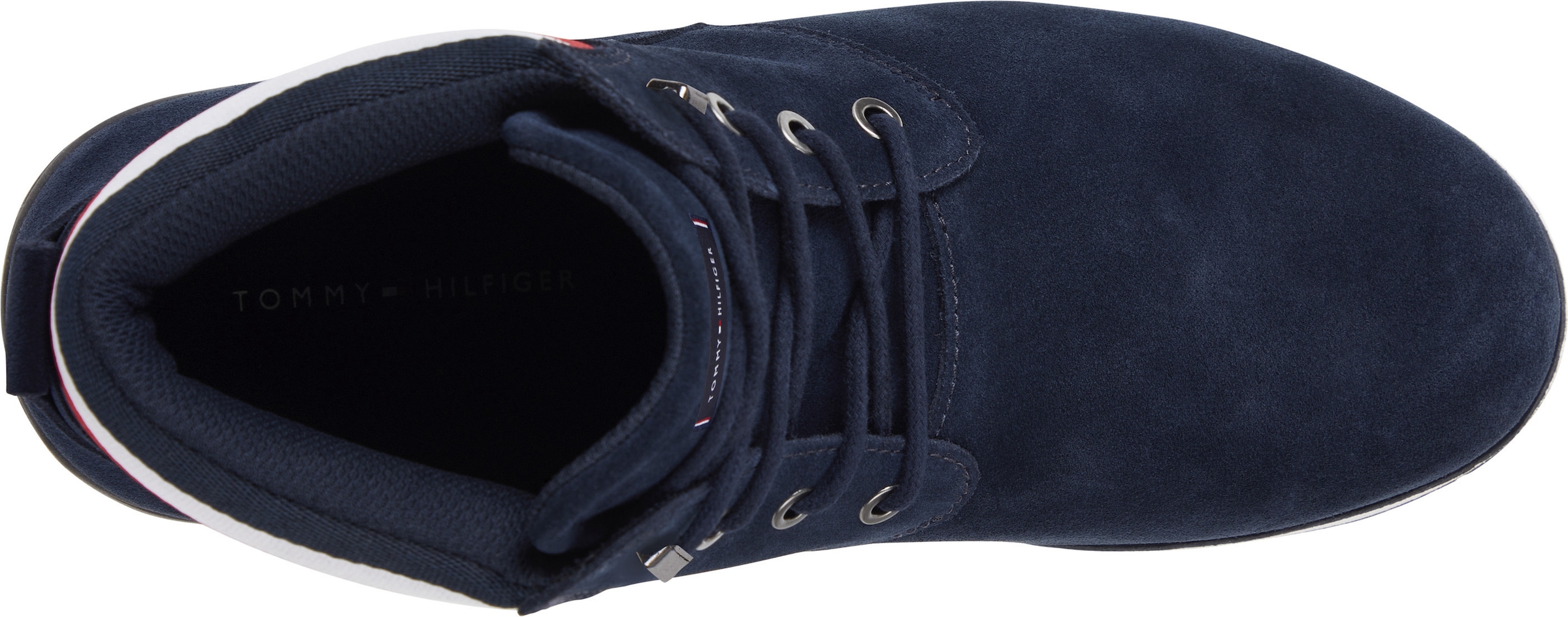 Tommy Hilfiger Schnürboots »CORE HILFIGER SUEDE BOOT«, mit Anziehlasche