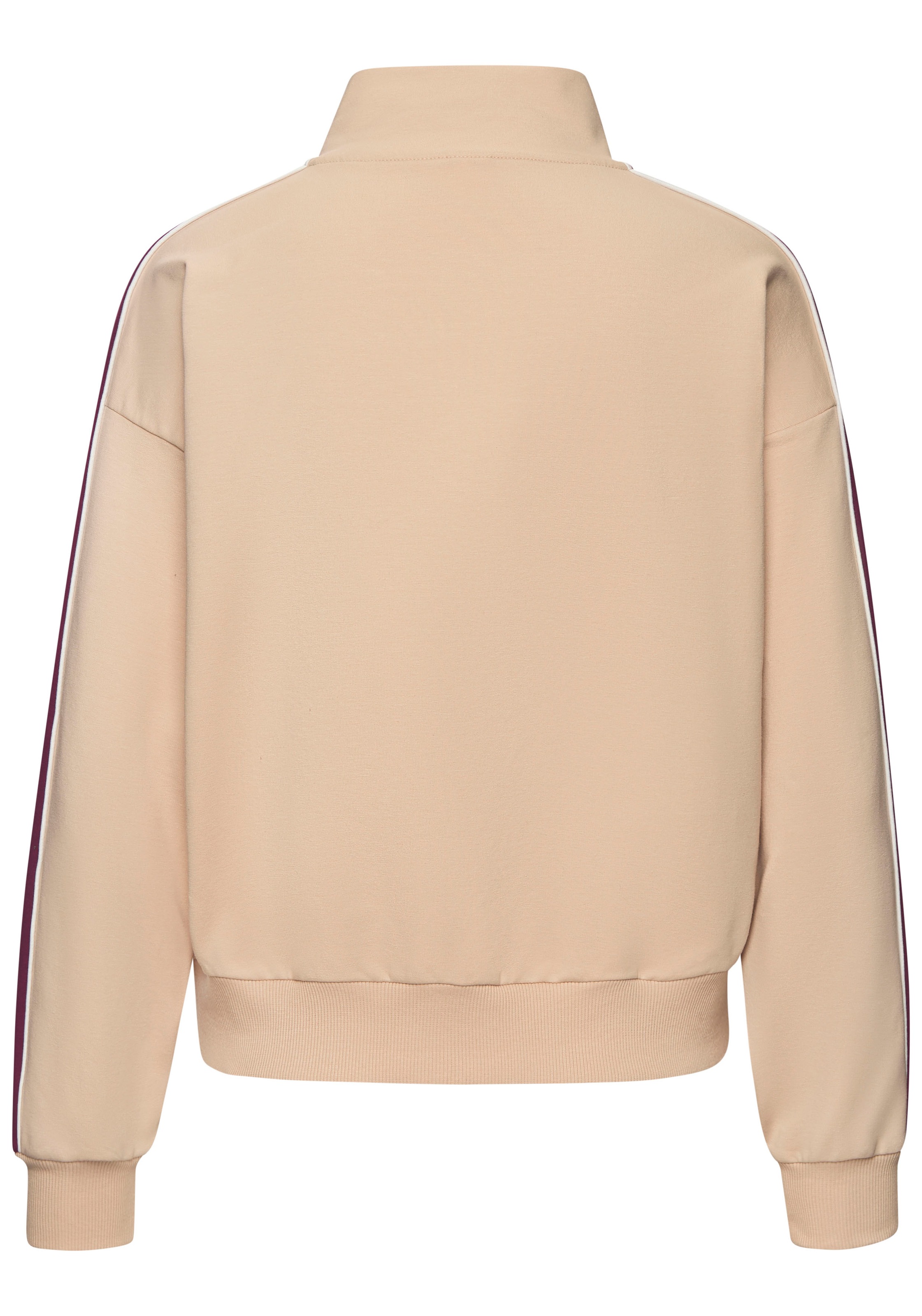 s.Oliver Sweatjacke, mit Reißverschluss und Kontrast Einsätzen, Loungewear
