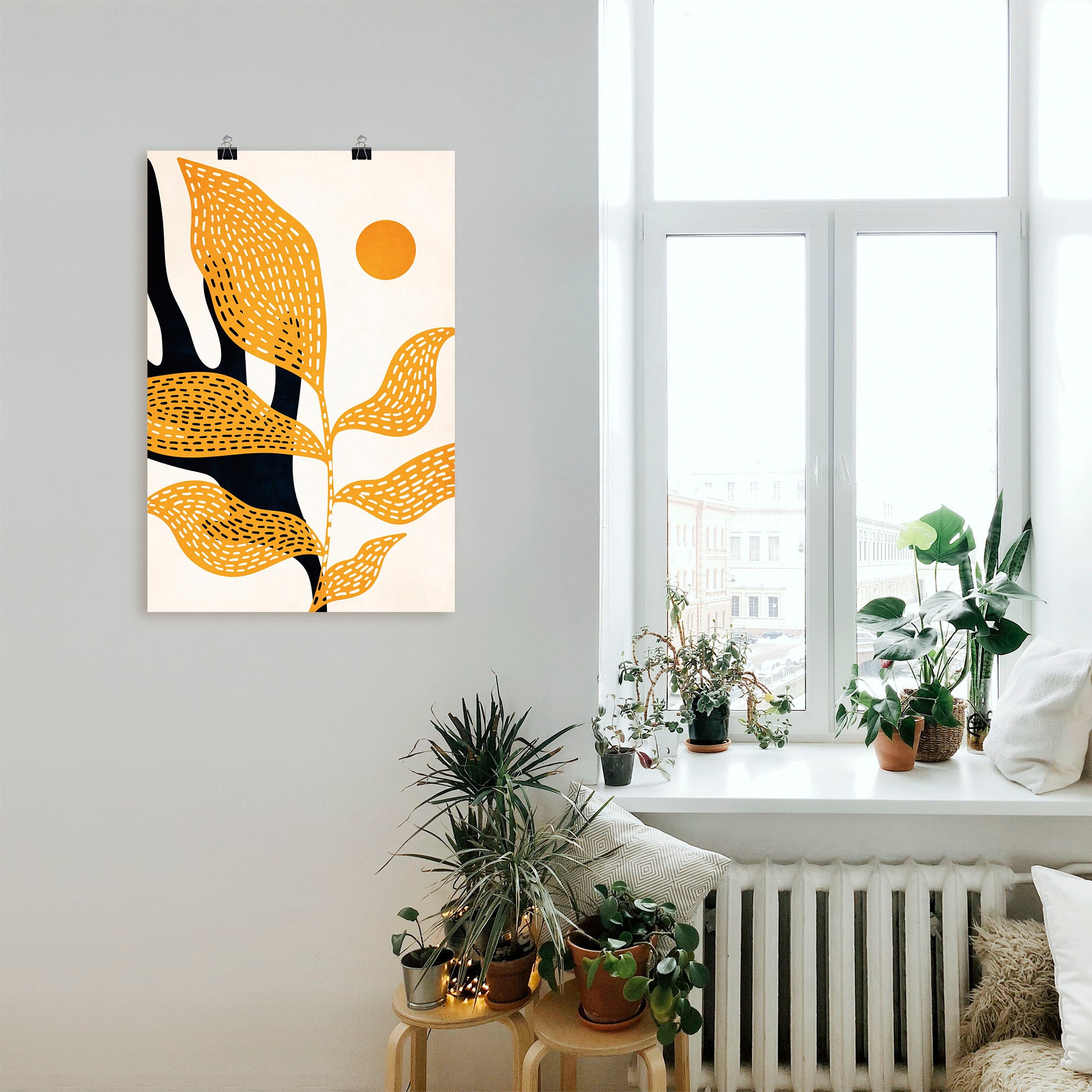 Artland Wandbild »Van Gogh`s Garten«, Blätterbilder, (1 St.), als Leinwandbild, Poster in verschied. Größen
