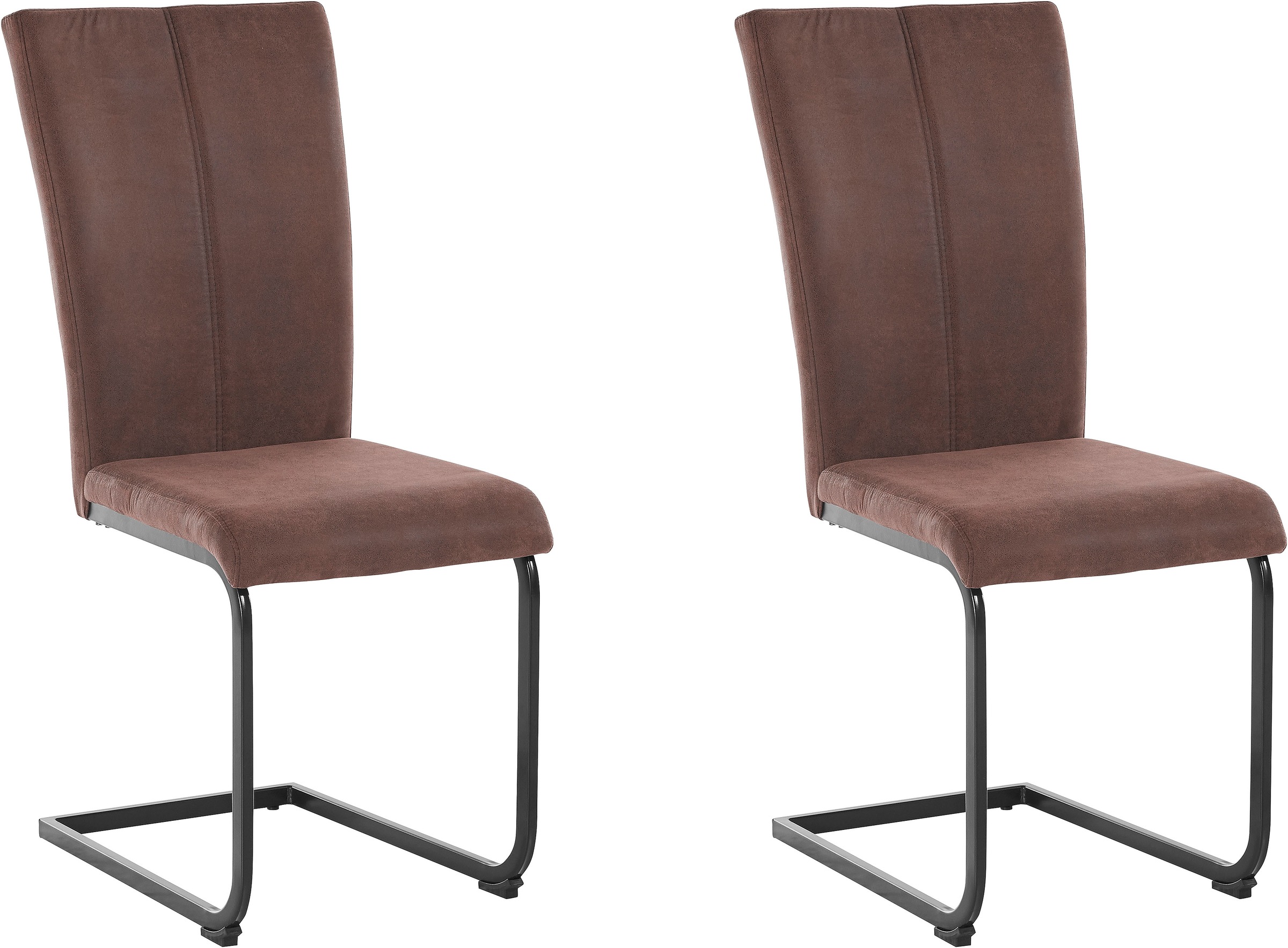 Home affaire Freischwinger »Oliver«, (Set), 2 St., Microfaser, Stuhl belast günstig online kaufen