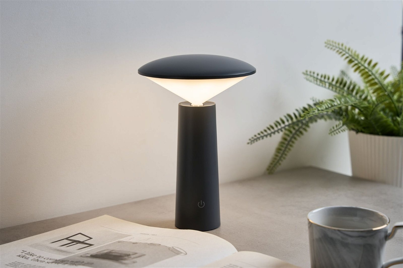 Pauleen LED Tischleuchte »Adorable Spark Mobile grau 3W 5V«, 1 flammig, Whi günstig online kaufen