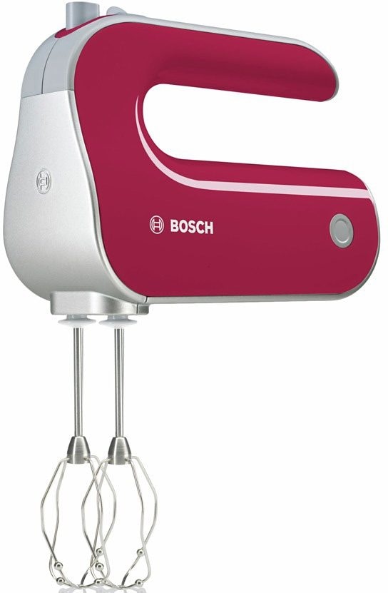 BOSCH Handmixer »Styline MFQ40304, Edelst. Rührbesen/Knethaken, 5 Stufen, himbeerrot«, 500 W, Turbostufe, leichtes Gehäuse, Made in Europe