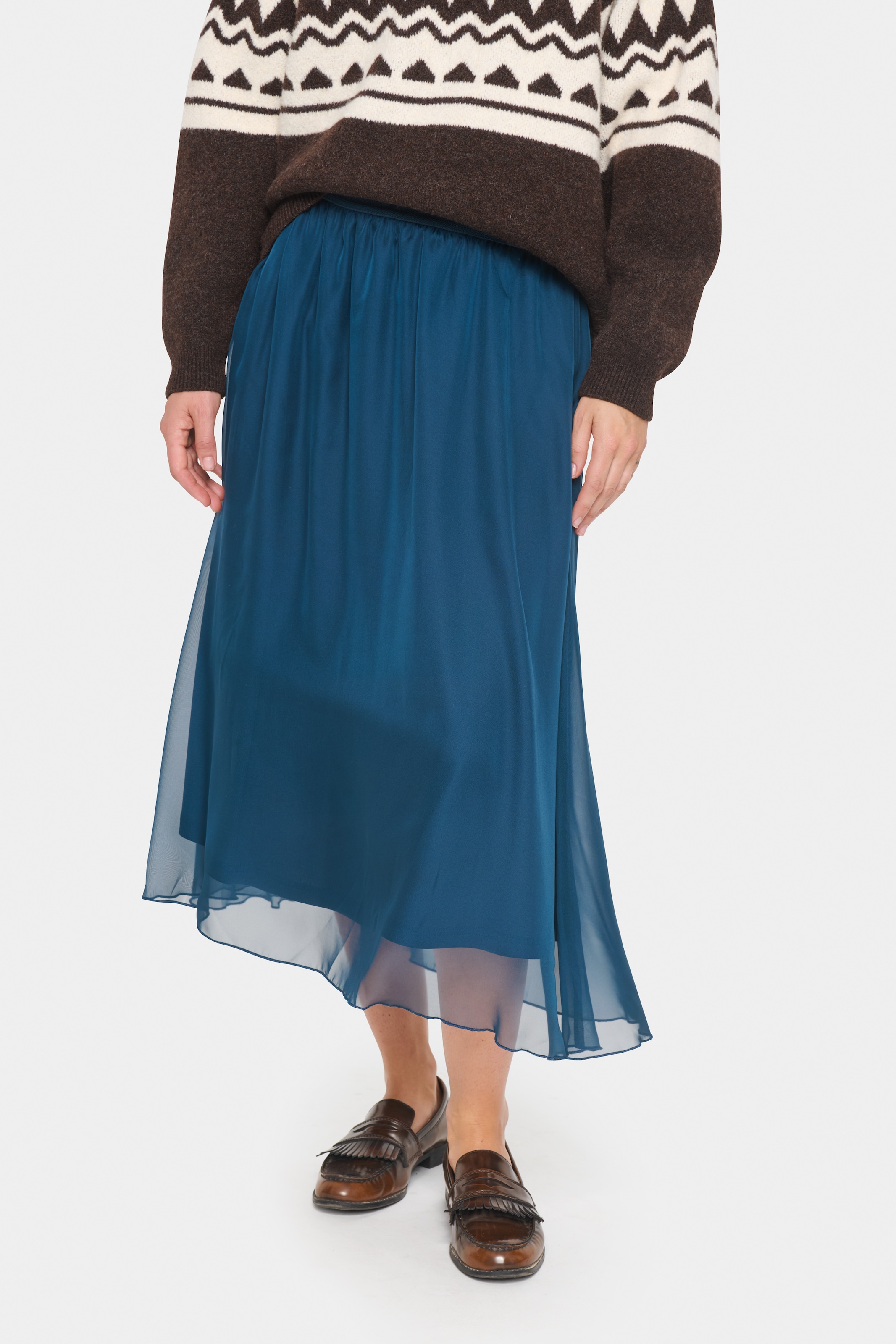 Saint Tropez Midirock »CoralSZ Skirt«, aus Chiffon