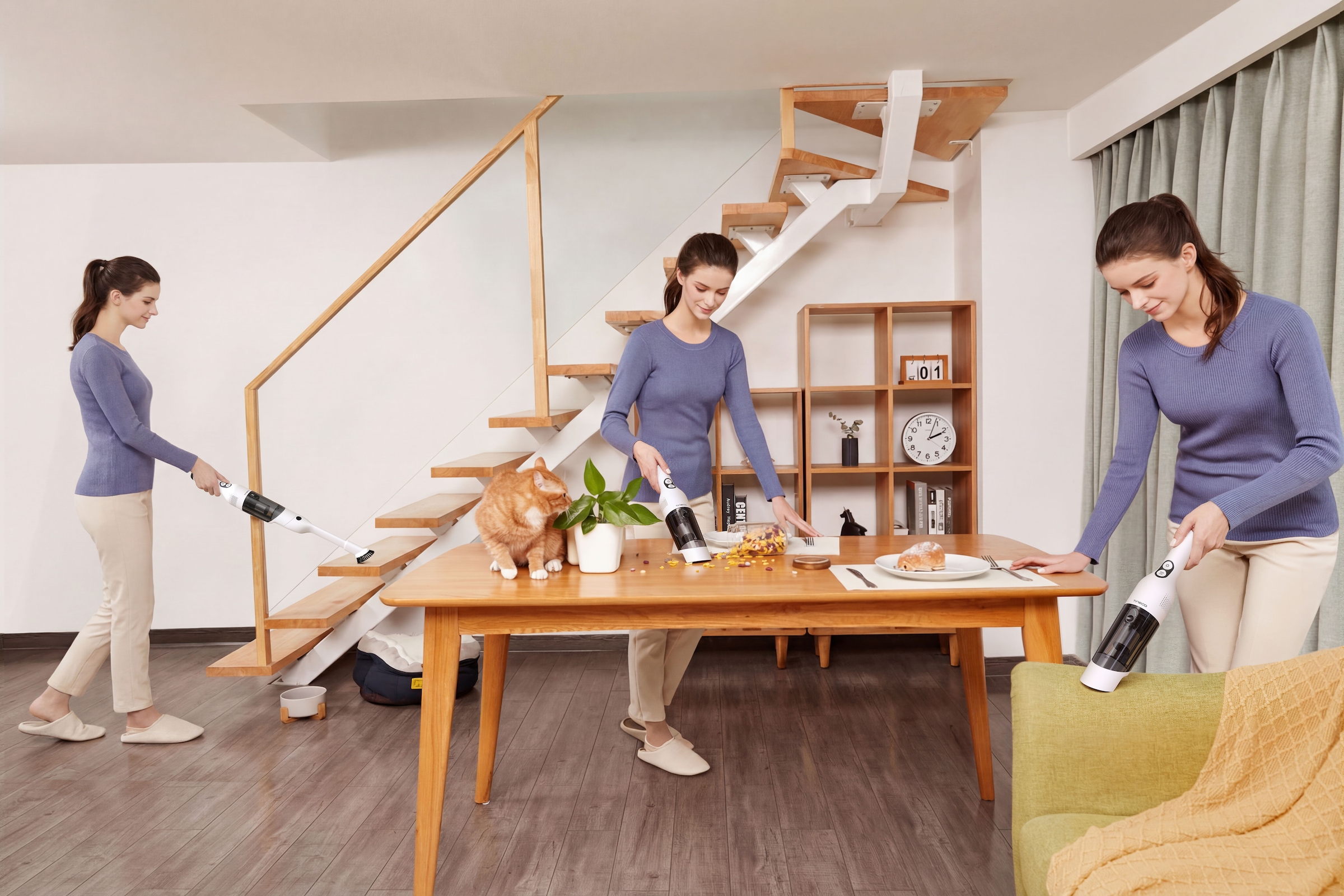 Tineco Akku-Handstaubsauger »GO Mini Plus« Praktische 2-in-1 Fugendüse und Staubpinsel