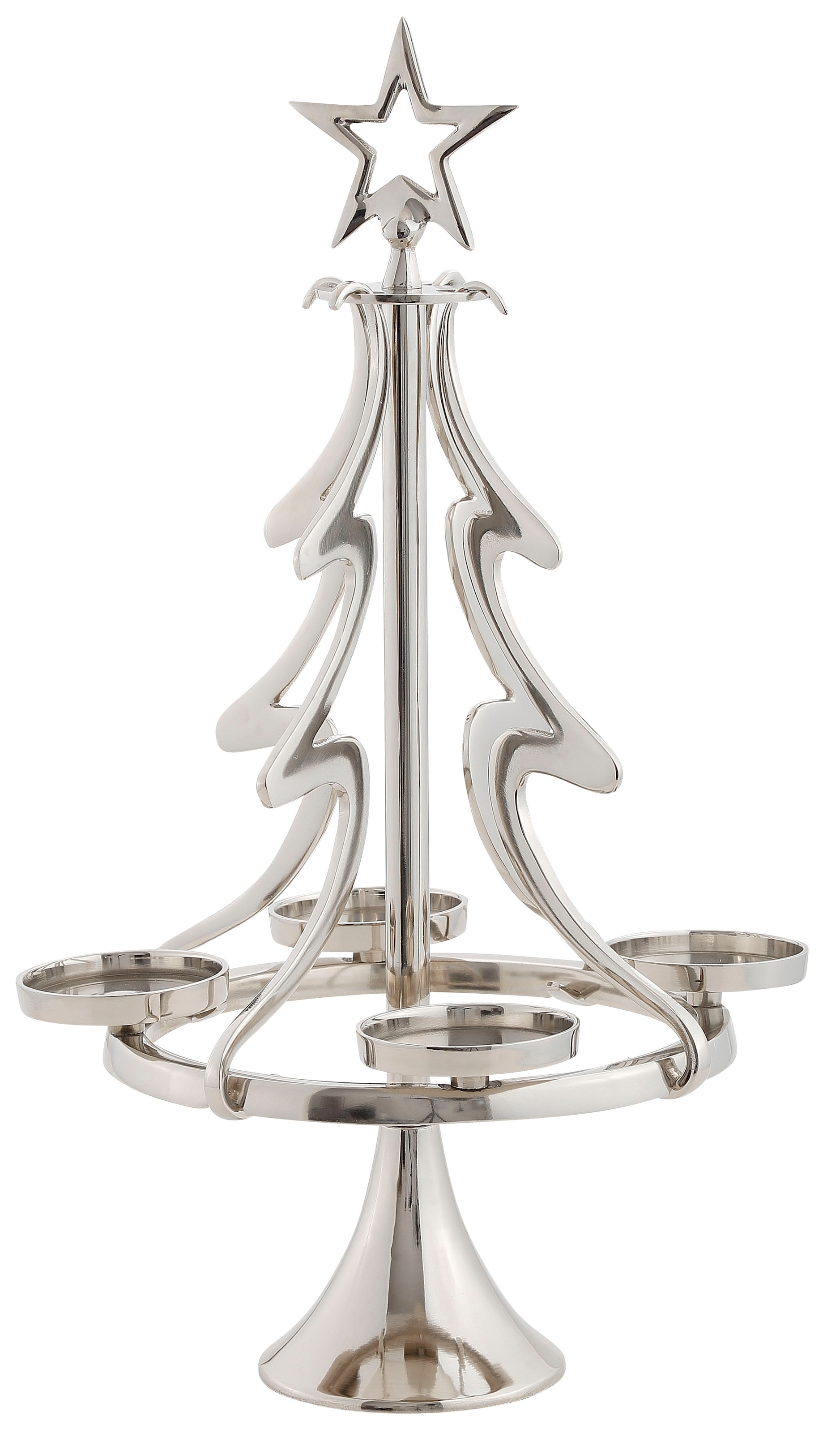 my home Adventsleuchter Aluminium Weihnachtsdeko«, aus (1 »Jason, Tannenbaum Kerzenhalter St.), besonderen im Design, bestellen