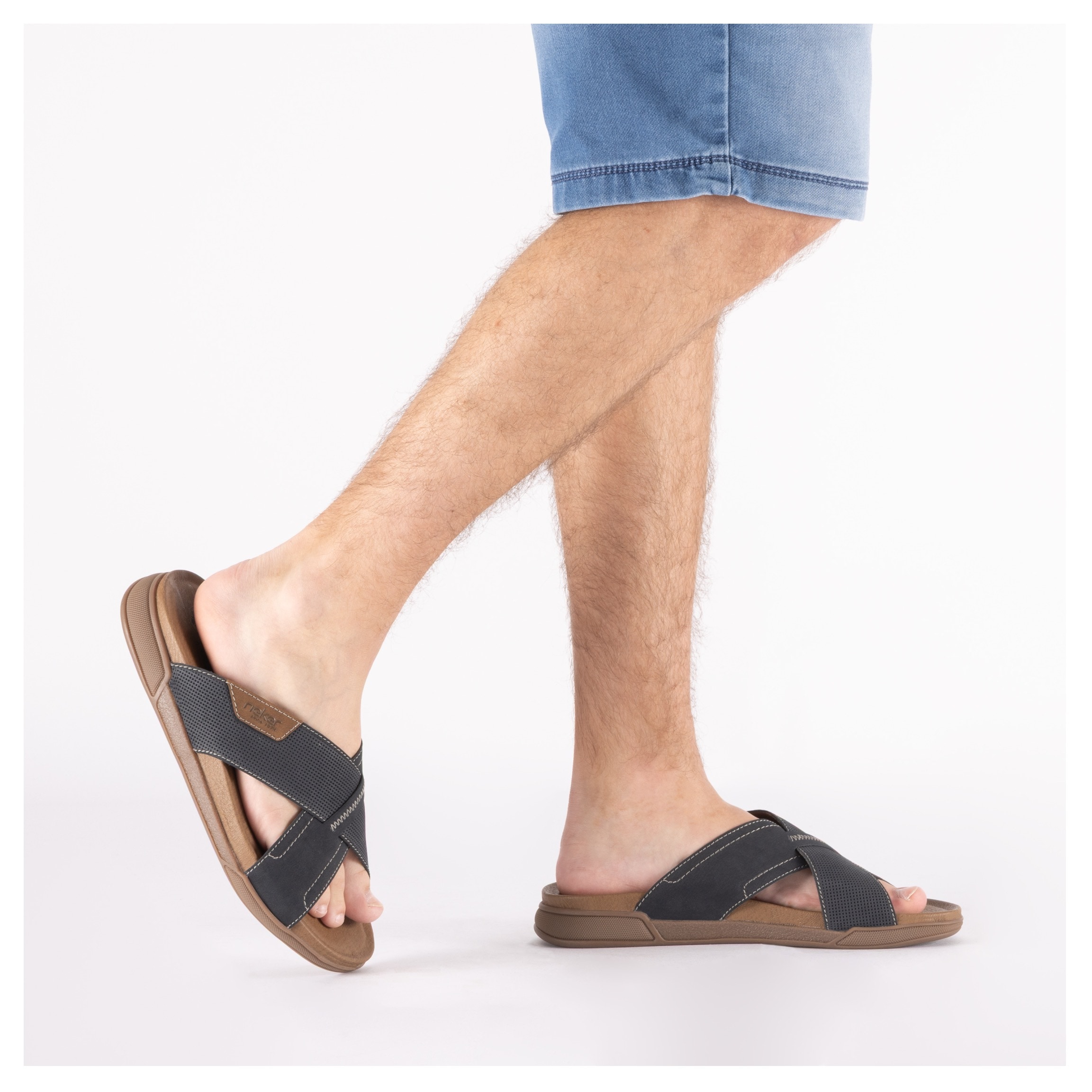 Rieker Pantolette  Sommerschuh, Hausschuh, Urlaubsschuh in bequemer Form