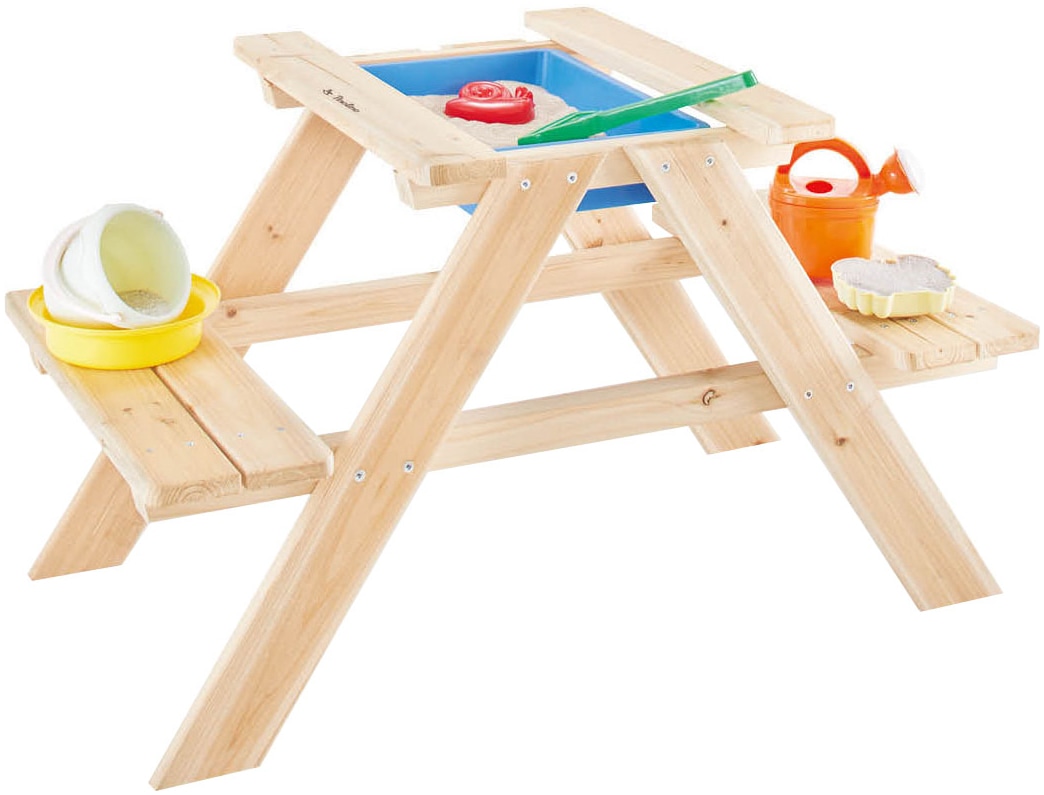Pinolino® Garten-Kindersitzgruppe »Matsch-Nicki für 2, natur«